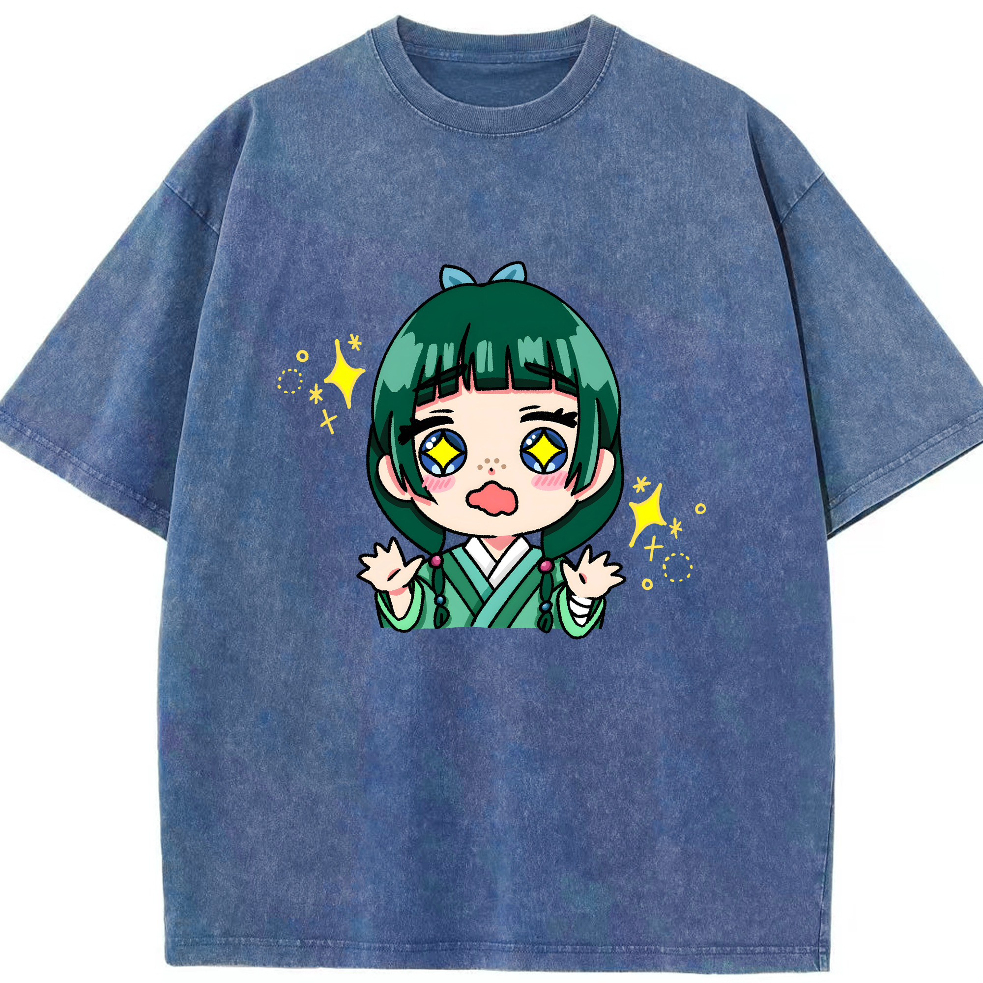 （画像用） 薬屋のひとりごと The Apothecary Diaries 綿100% ヴィンテージ風 半袖Tシャツ（フロントプリント）