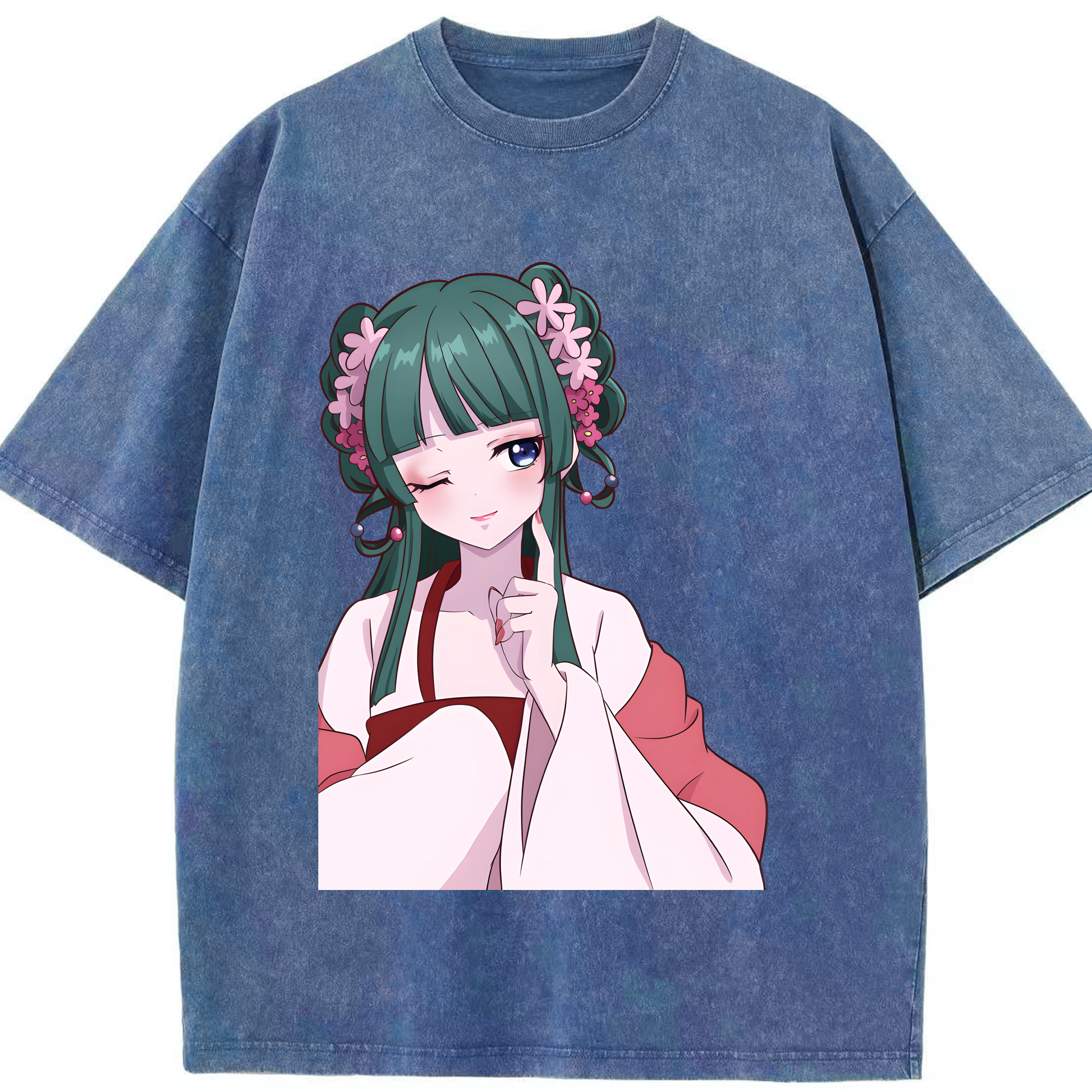 （画像用） 薬屋のひとりごと The Apothecary Diaries 綿100% ヴィンテージ風 半袖Tシャツ（フロントプリント）