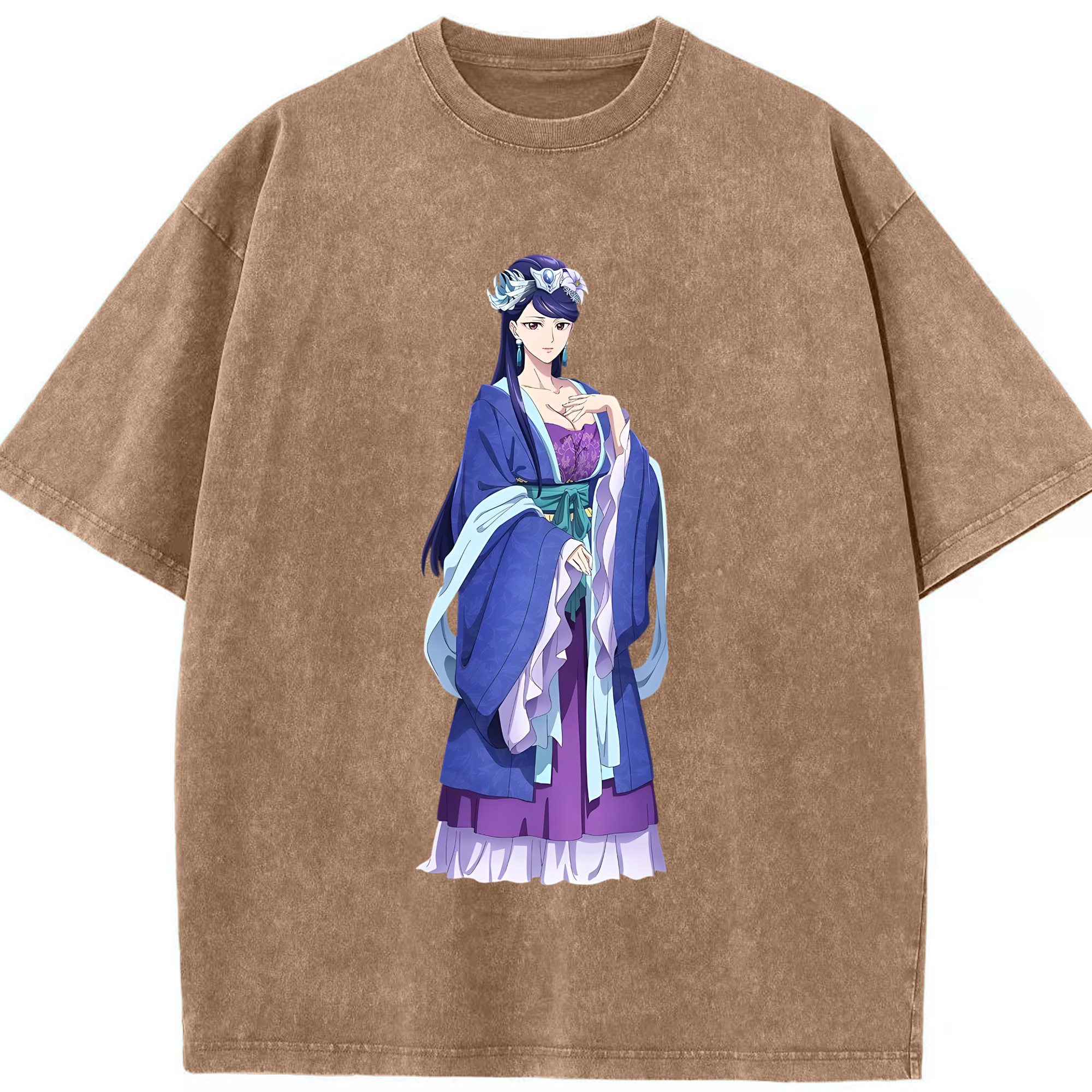 （画像用） 薬屋のひとりごと The Apothecary Diaries 綿100% ヴィンテージ風 半袖Tシャツ（フロントプリント）