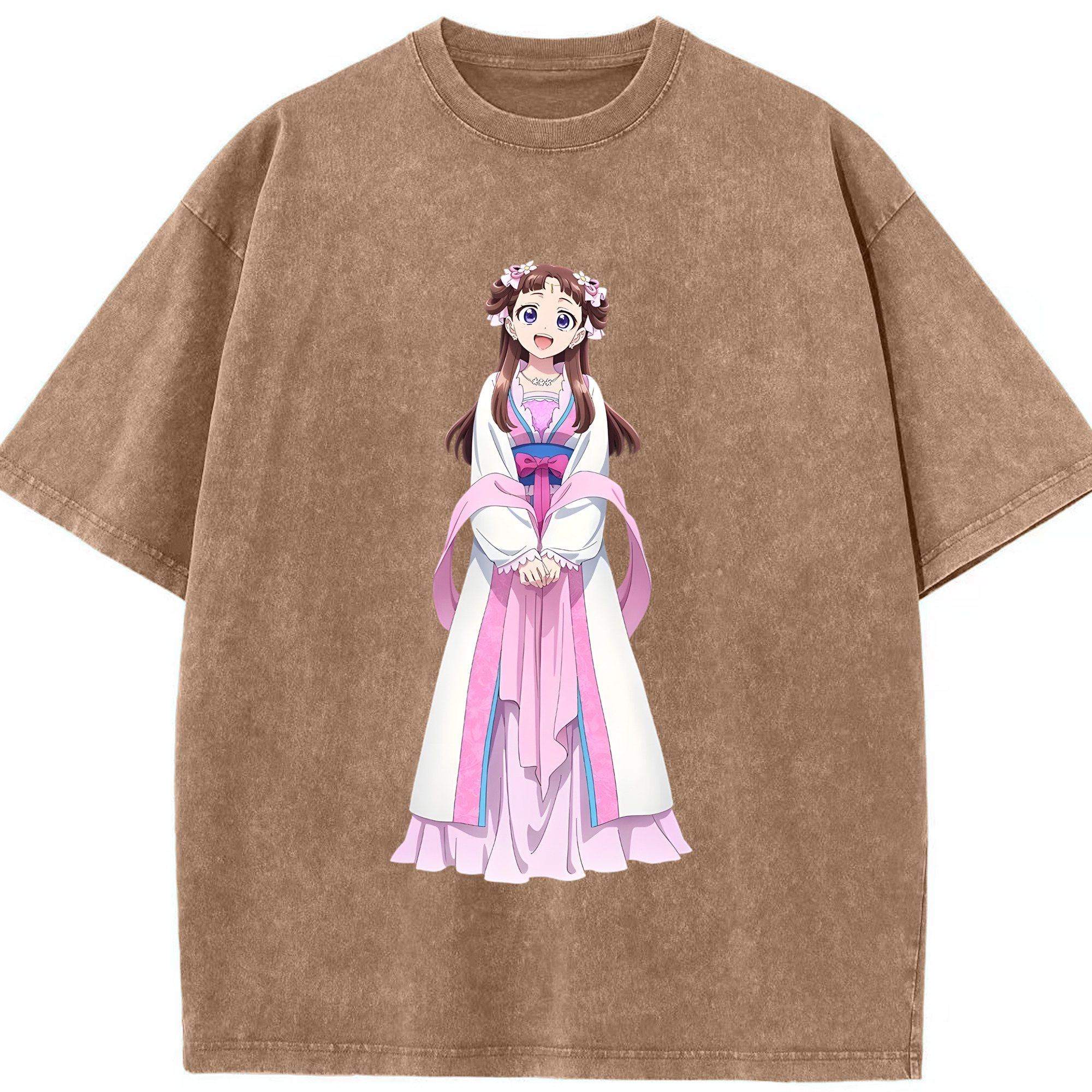 （画像用） 薬屋のひとりごと The Apothecary Diaries 綿100% ヴィンテージ風 半袖Tシャツ（フロントプリント）