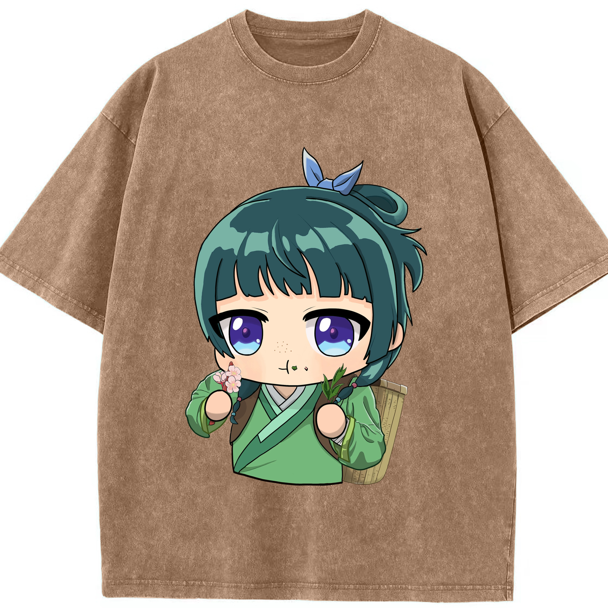 （画像用） 薬屋のひとりごと The Apothecary Diaries 綿100% ヴィンテージ風 半袖Tシャツ（フロントプリント）