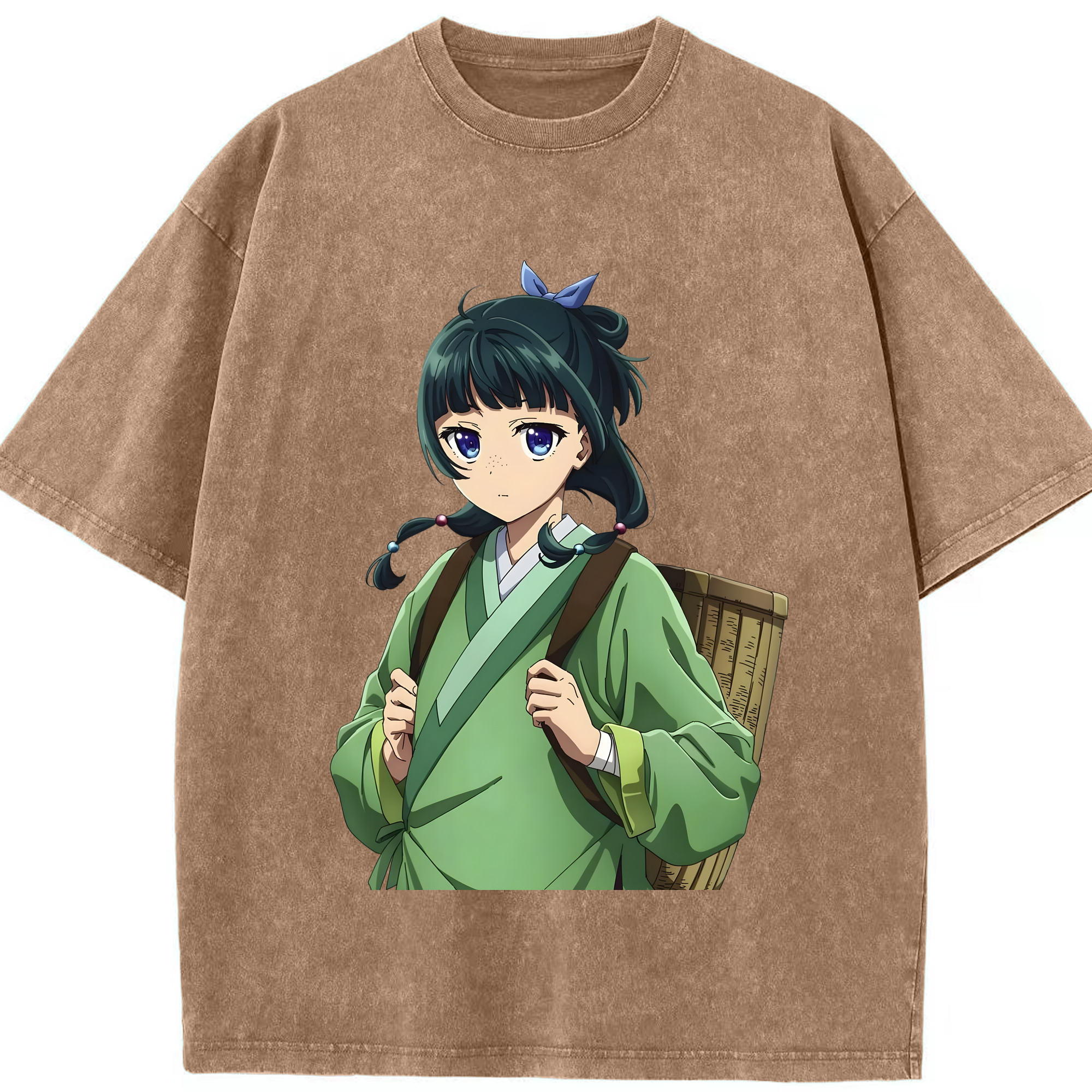 （画像用） 薬屋のひとりごと The Apothecary Diaries 綿100% ヴィンテージ風 半袖Tシャツ（フロントプリント）