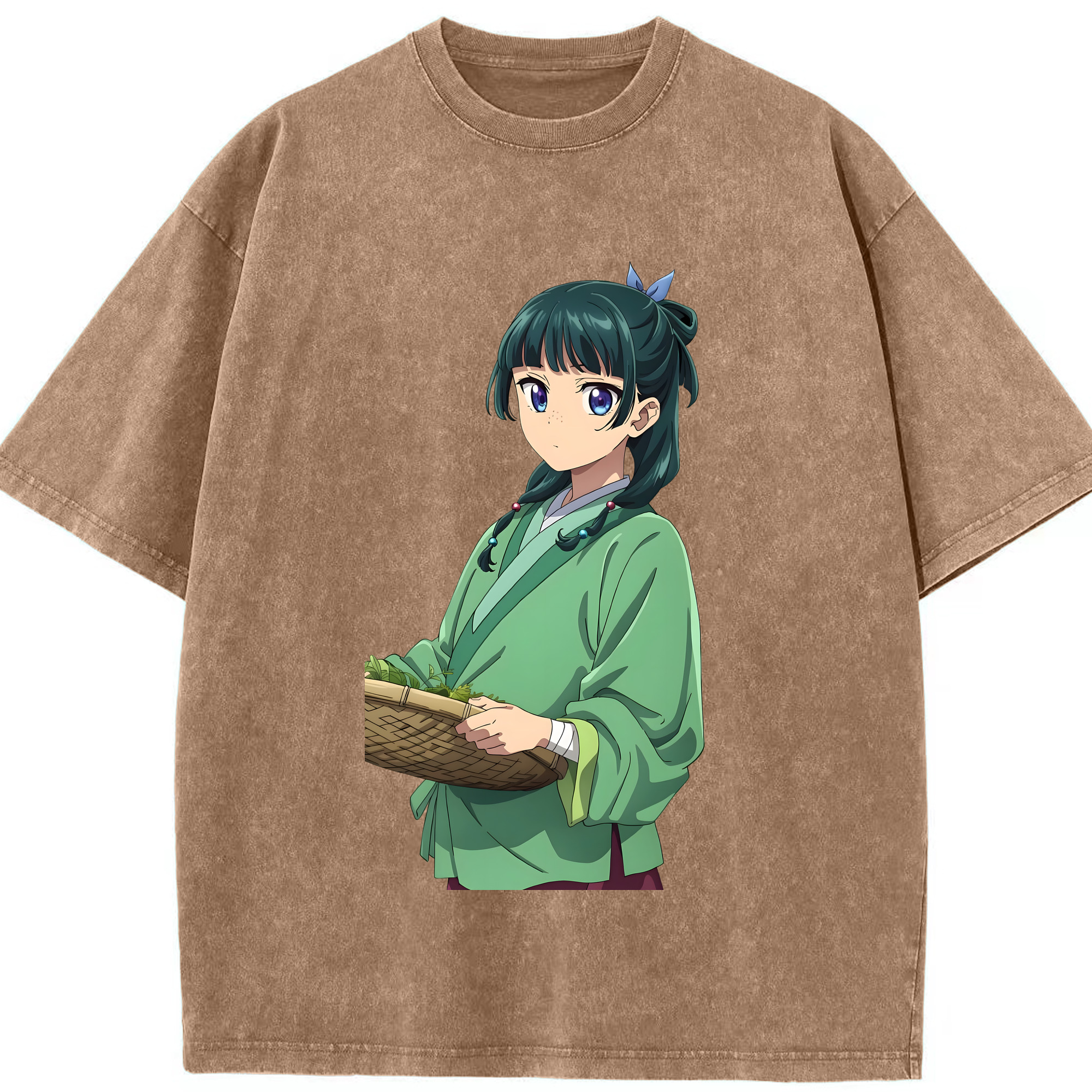 （画像用） 薬屋のひとりごと The Apothecary Diaries 綿100% ヴィンテージ風 半袖Tシャツ（フロントプリント）