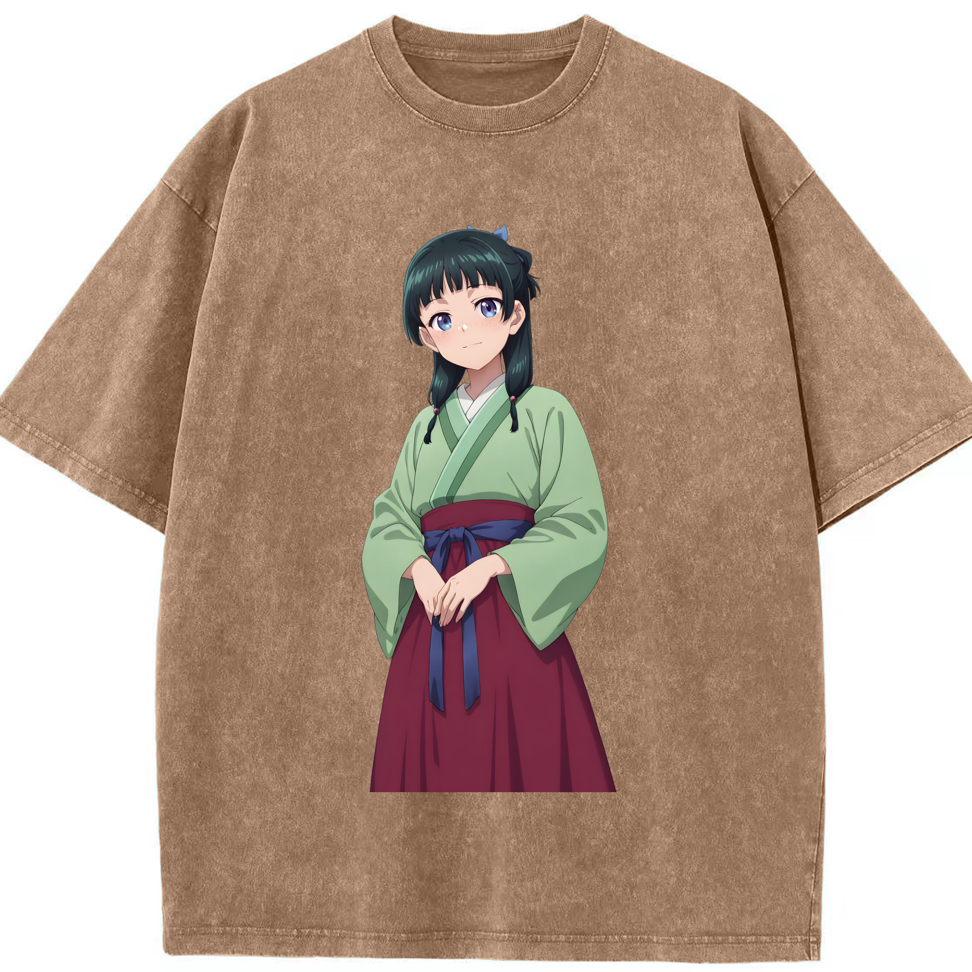 （画像用） 薬屋のひとりごと The Apothecary Diaries 綿100% ヴィンテージ風 半袖Tシャツ（フロントプリント）