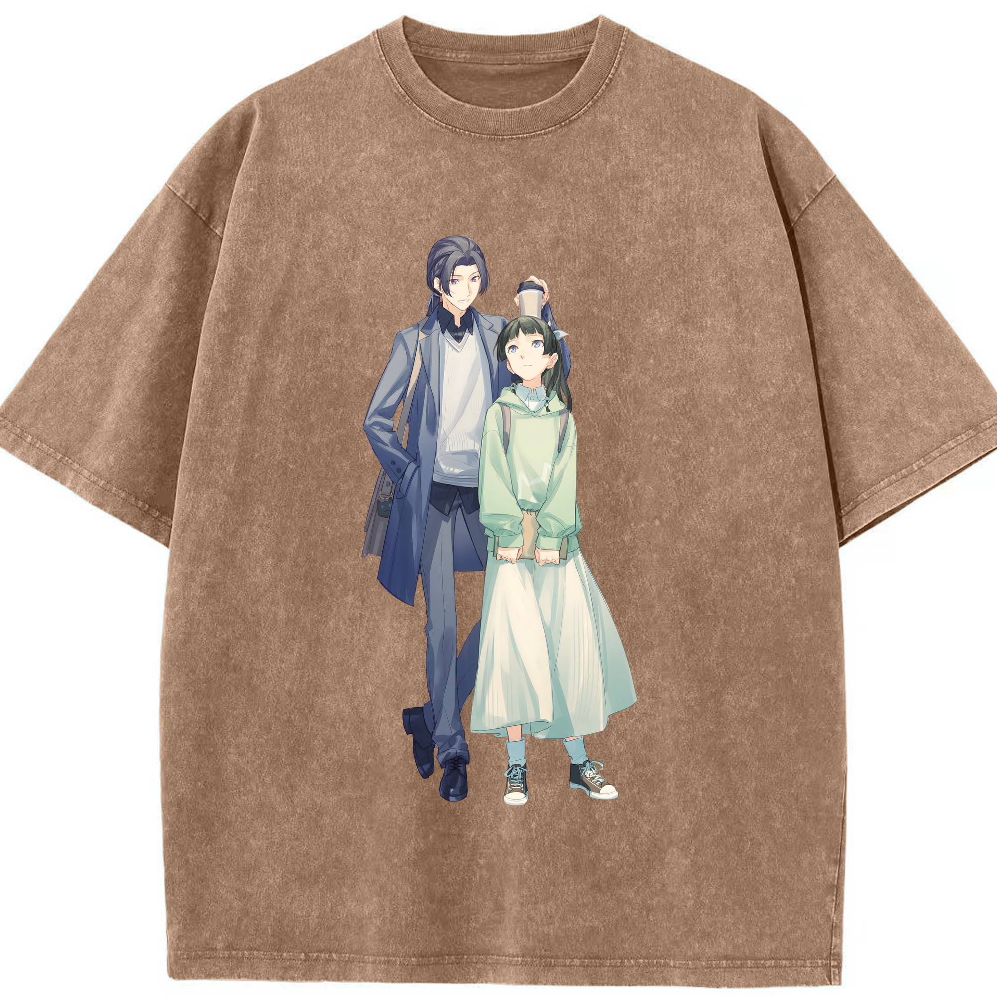 （画像用） 薬屋のひとりごと The Apothecary Diaries 綿100% ヴィンテージ風 半袖Tシャツ（フロントプリント）