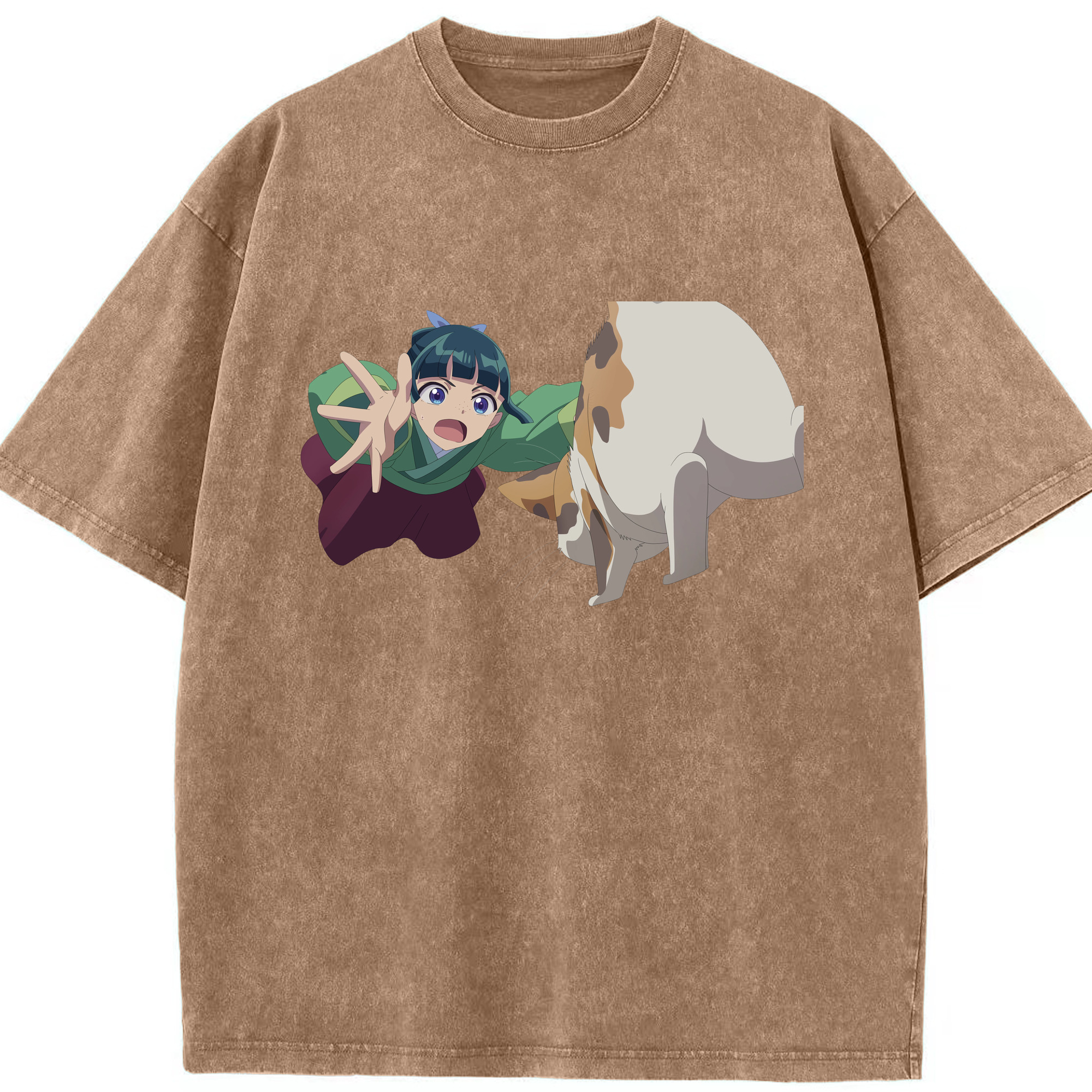 （画像用） 薬屋のひとりごと The Apothecary Diaries 綿100% ヴィンテージ風 半袖Tシャツ（フロントプリント）