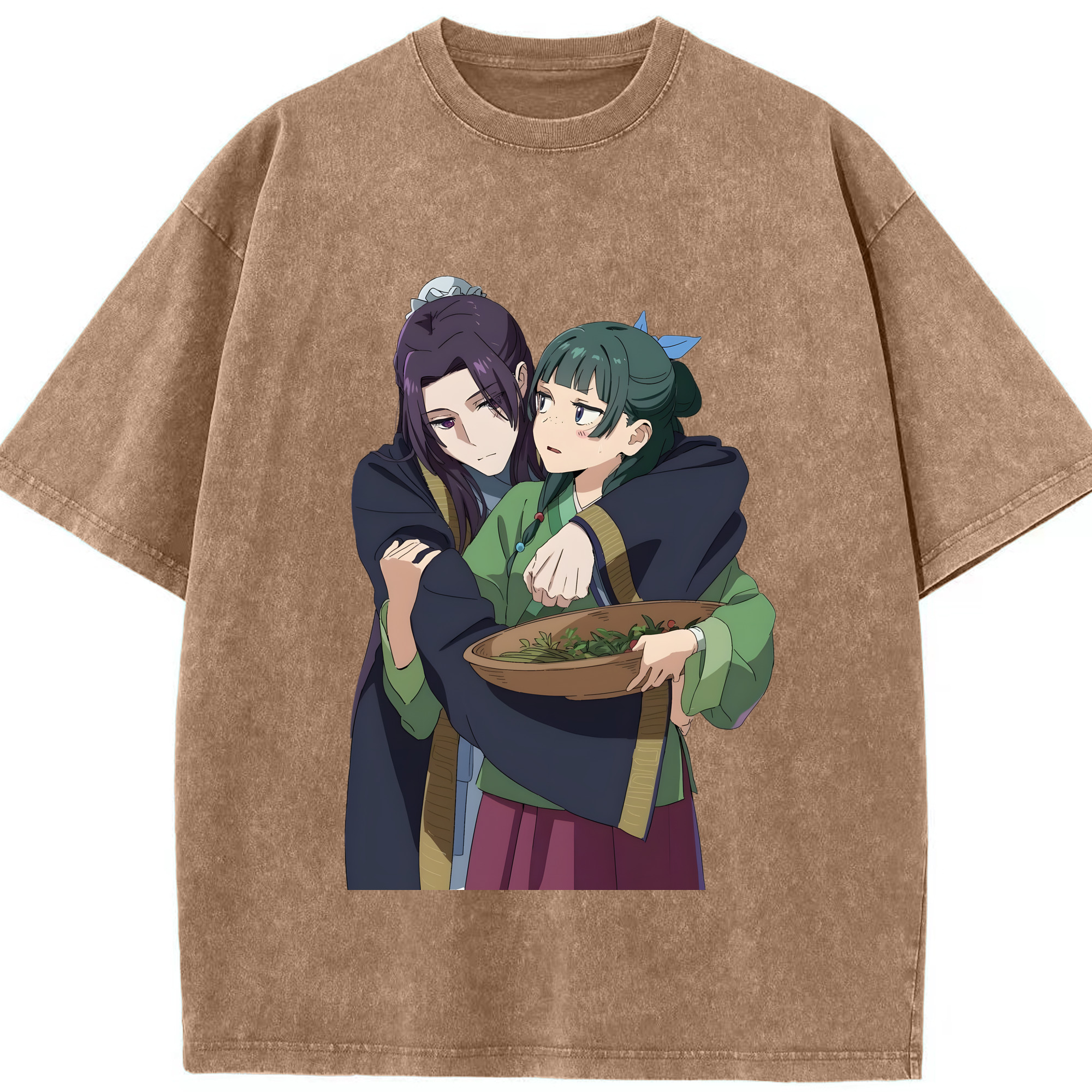 （画像用） 薬屋のひとりごと The Apothecary Diaries 綿100% ヴィンテージ風 半袖Tシャツ（フロントプリント）