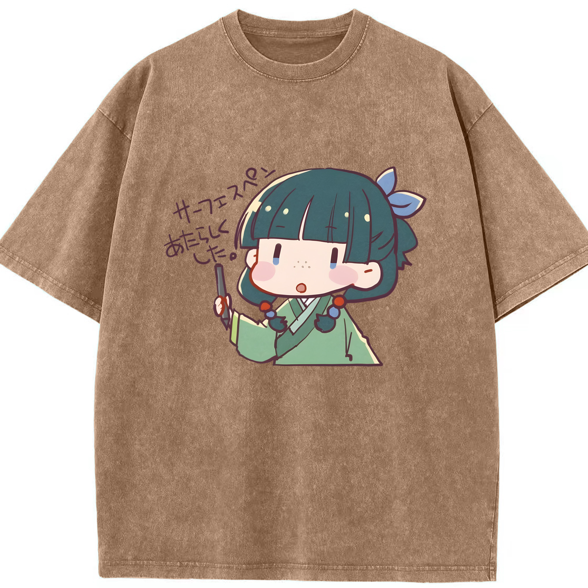 （画像用） 薬屋のひとりごと The Apothecary Diaries 綿100% ヴィンテージ風 半袖Tシャツ（フロントプリント）