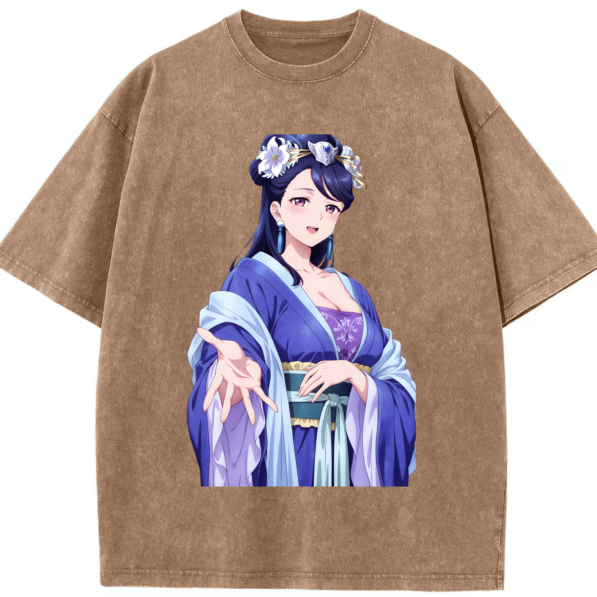 （画像用） 薬屋のひとりごと The Apothecary Diaries 綿100% ヴィンテージ風 半袖Tシャツ（フロントプリント）