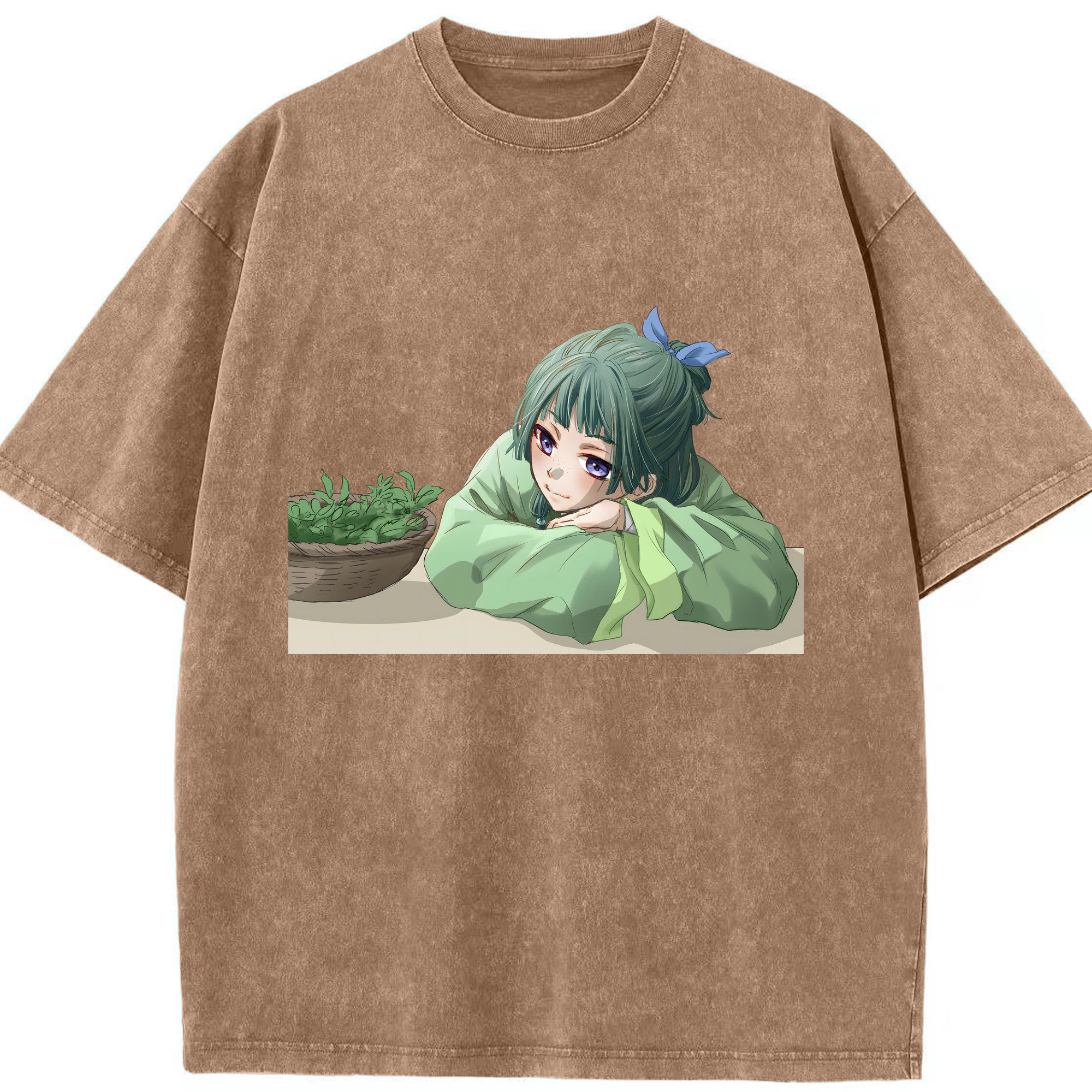 （画像用） 薬屋のひとりごと The Apothecary Diaries 綿100% ヴィンテージ風 半袖Tシャツ（フロントプリント）