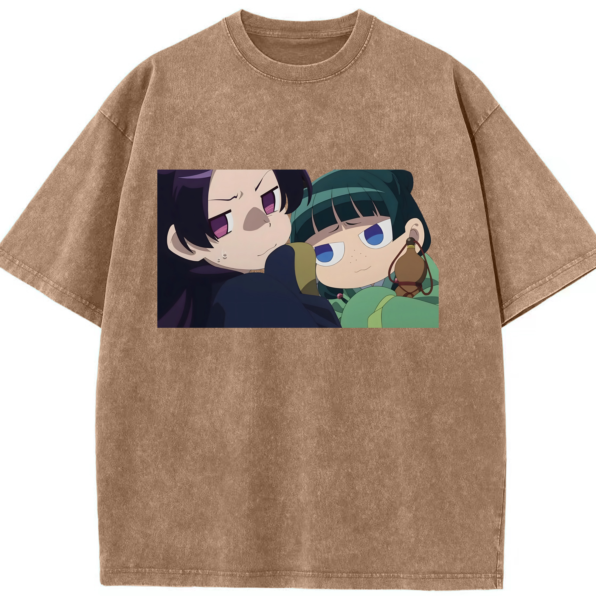 （画像用） 薬屋のひとりごと The Apothecary Diaries 綿100% ヴィンテージ風 半袖Tシャツ（フロントプリント）