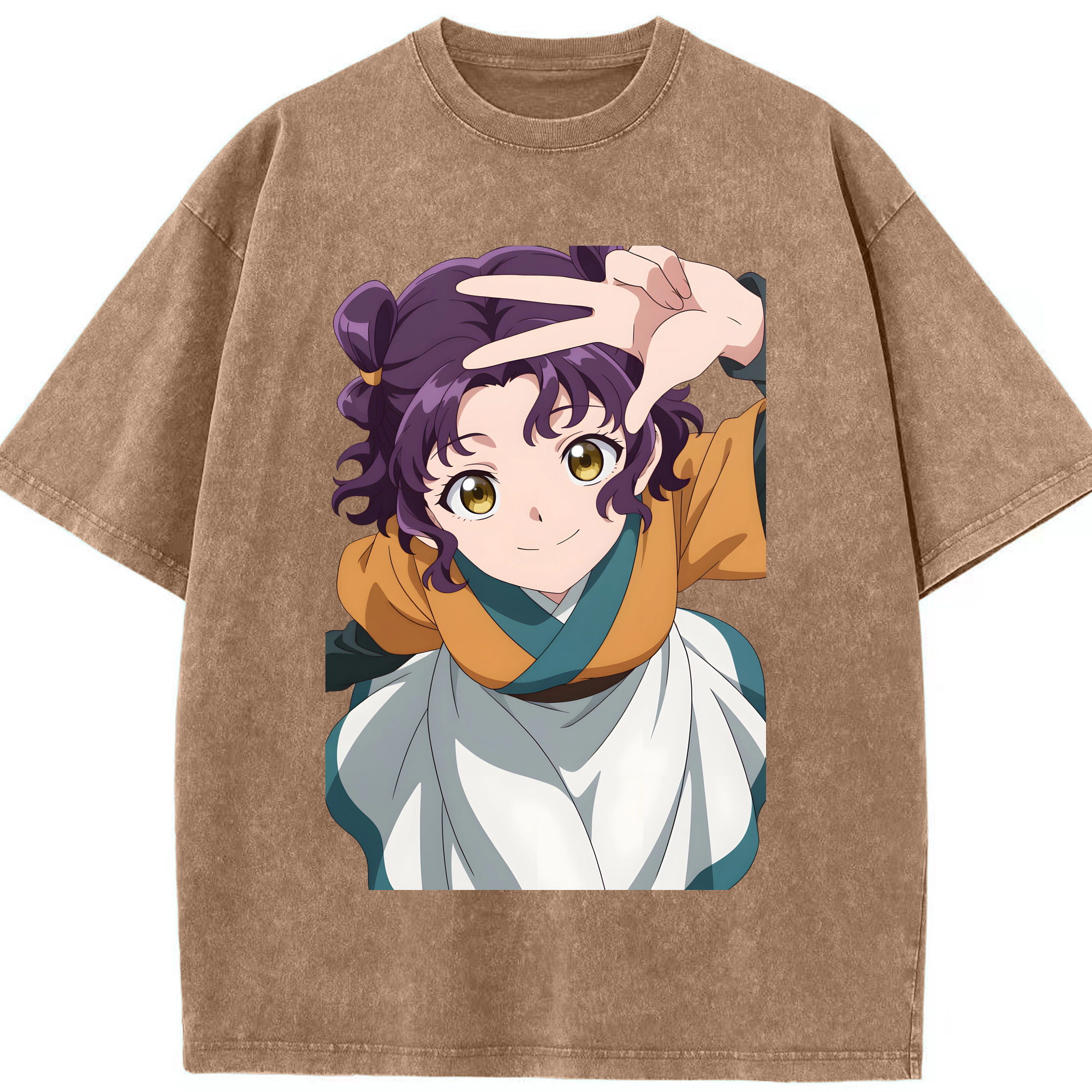 （画像用） 薬屋のひとりごと The Apothecary Diaries 綿100% ヴィンテージ風 半袖Tシャツ（フロントプリント）
