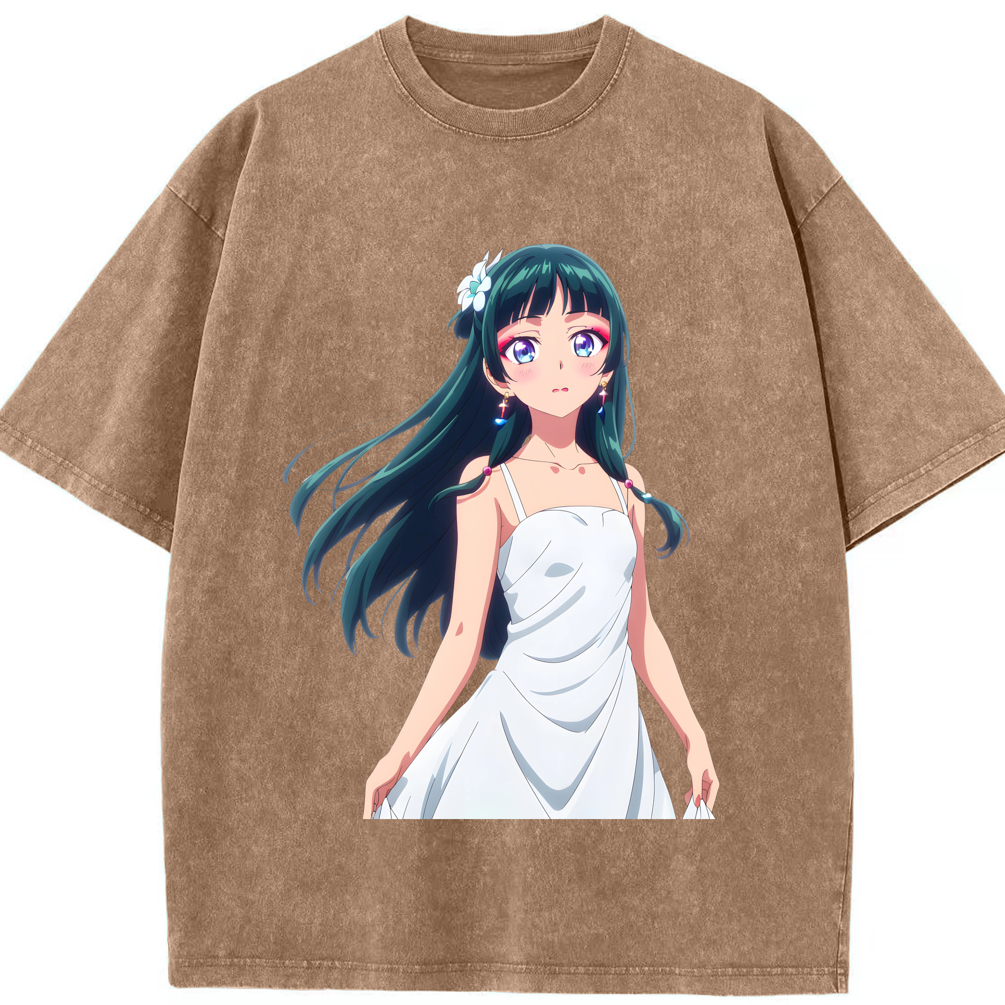（画像用） 薬屋のひとりごと The Apothecary Diaries 綿100% ヴィンテージ風 半袖Tシャツ（フロントプリント）