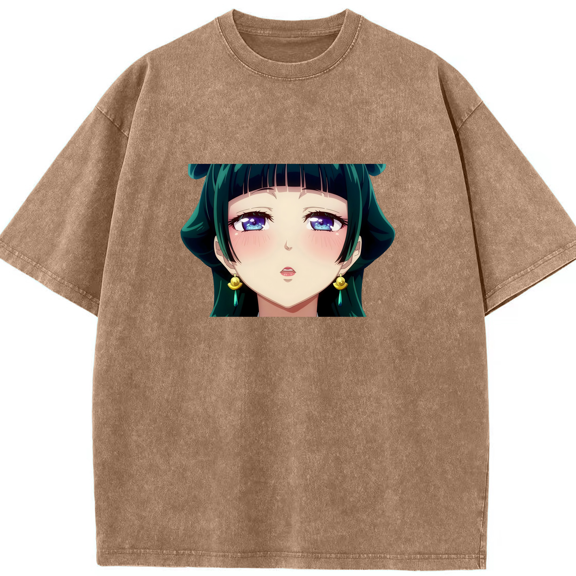（画像用） 薬屋のひとりごと The Apothecary Diaries 綿100% ヴィンテージ風 半袖Tシャツ（フロントプリント）
