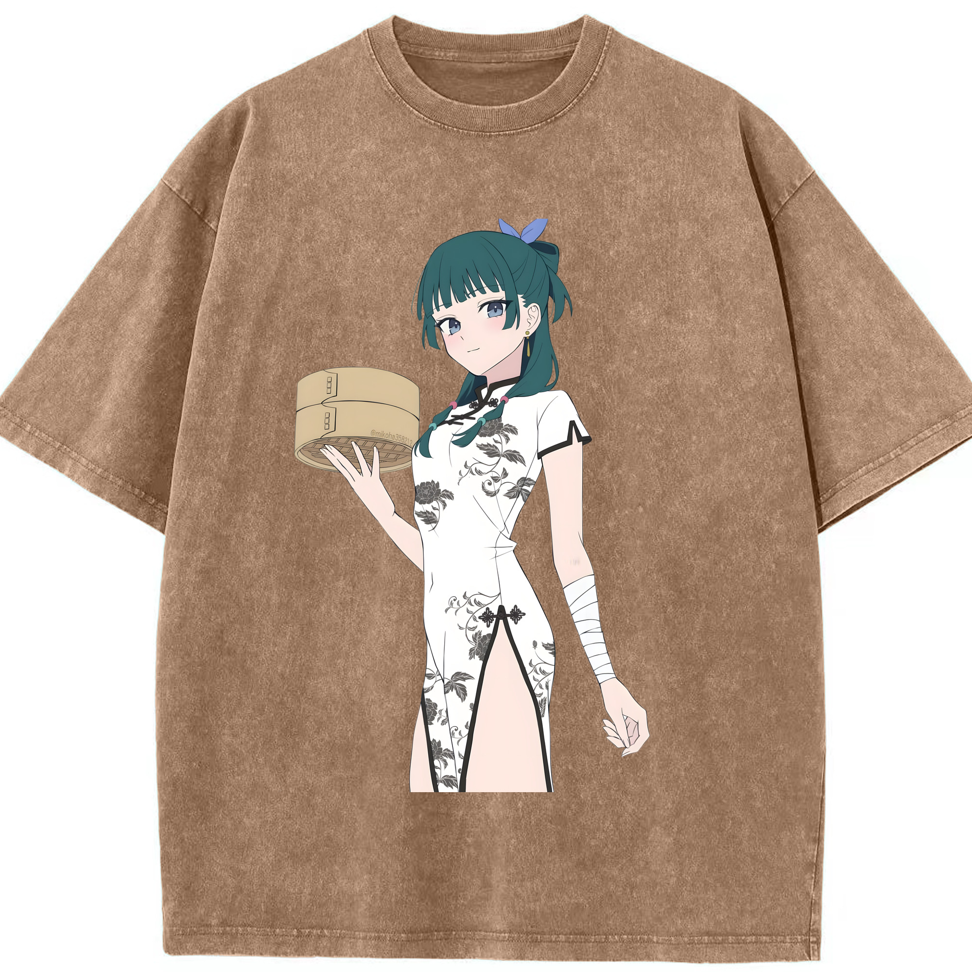 （画像用） 薬屋のひとりごと The Apothecary Diaries 綿100% ヴィンテージ風 半袖Tシャツ（フロントプリント）