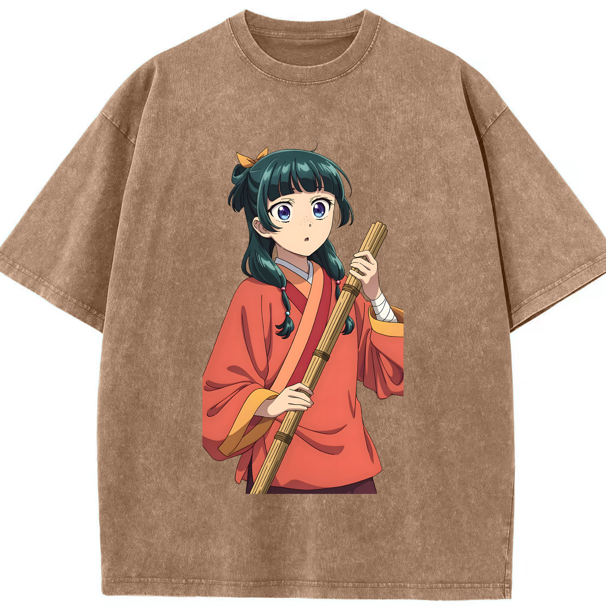 （画像用） 薬屋のひとりごと The Apothecary Diaries 綿100% ヴィンテージ風 半袖Tシャツ（フロントプリント）
