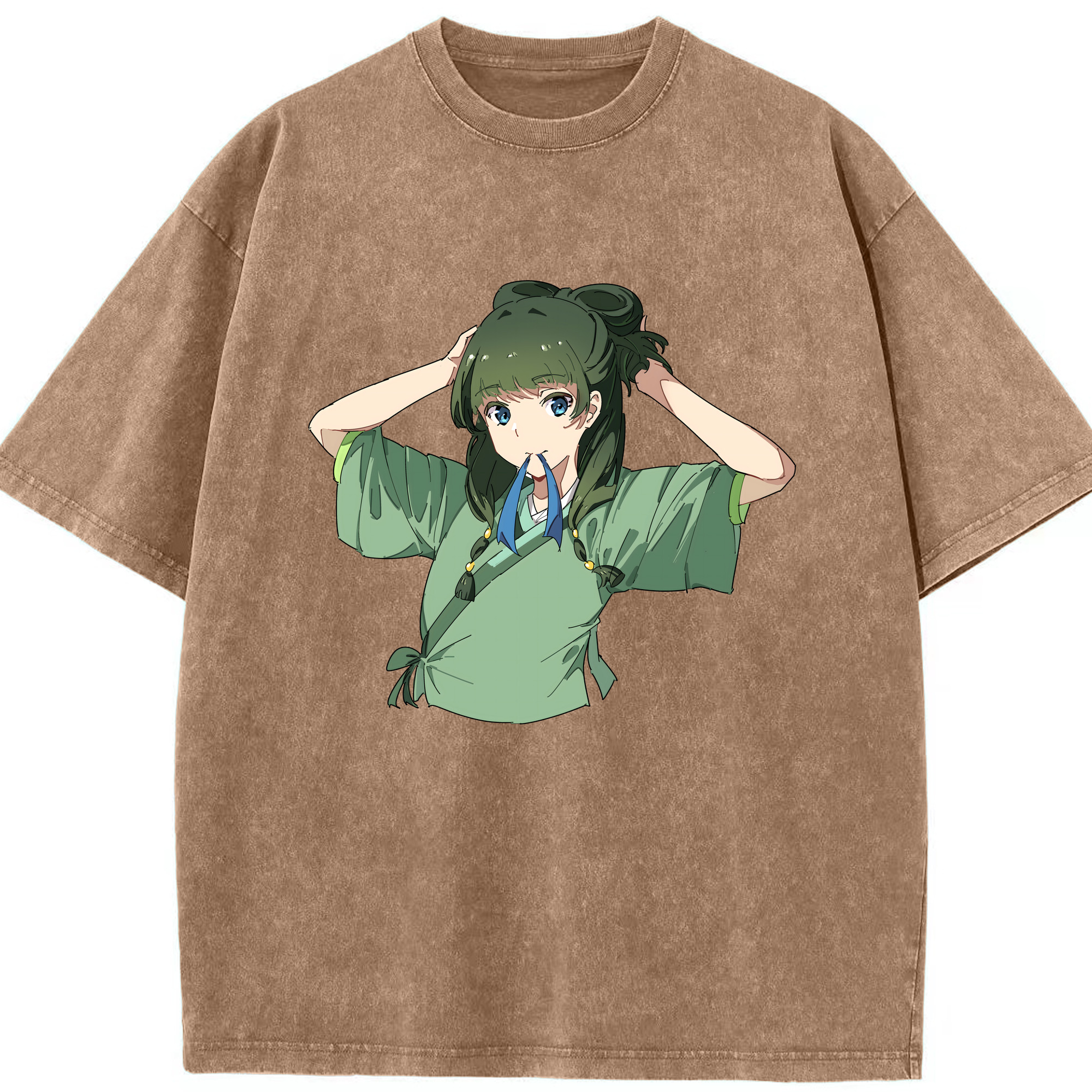 （画像用） 薬屋のひとりごと The Apothecary Diaries 綿100% ヴィンテージ風 半袖Tシャツ（フロントプリント）