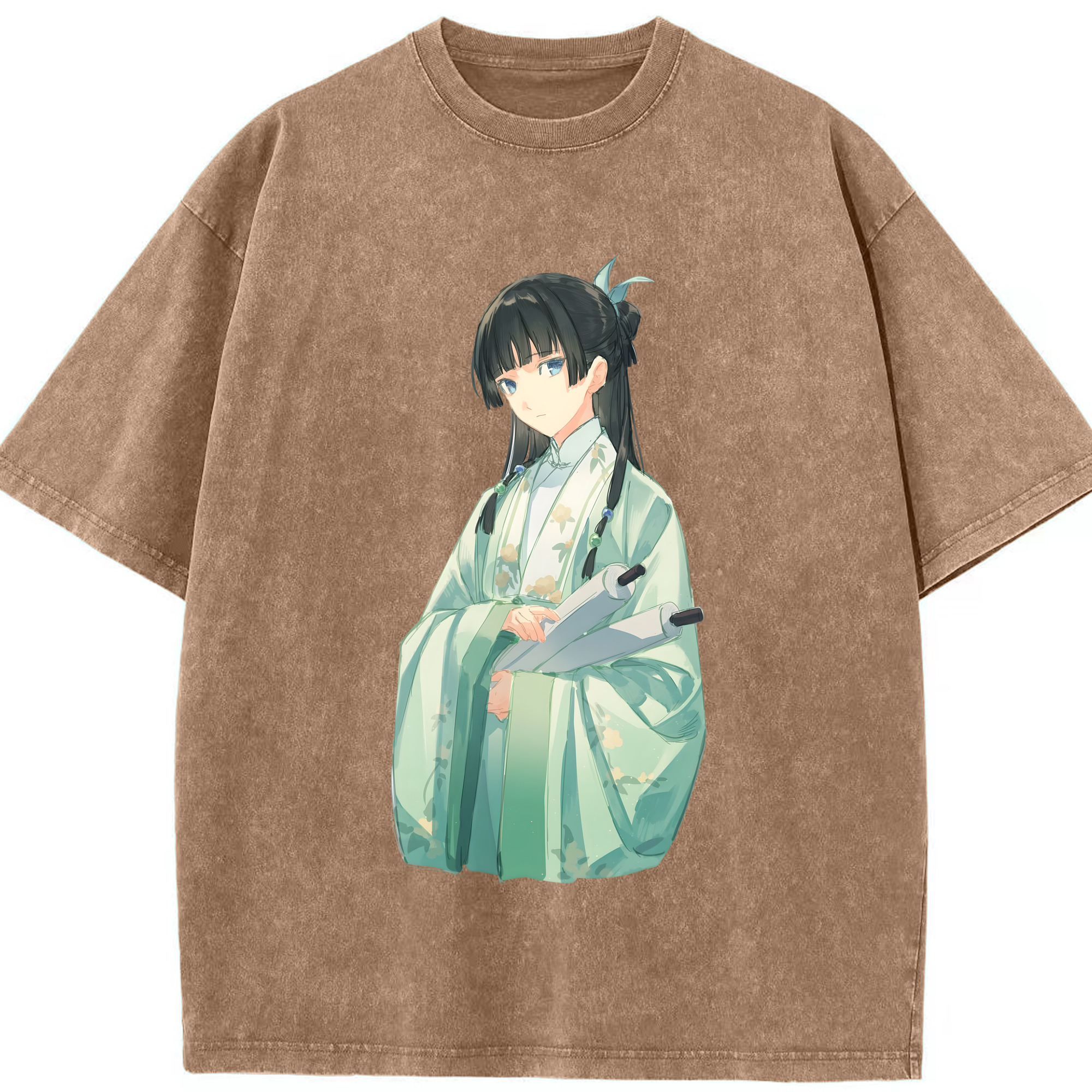 （画像用） 薬屋のひとりごと The Apothecary Diaries 綿100% ヴィンテージ風 半袖Tシャツ（フロントプリント）