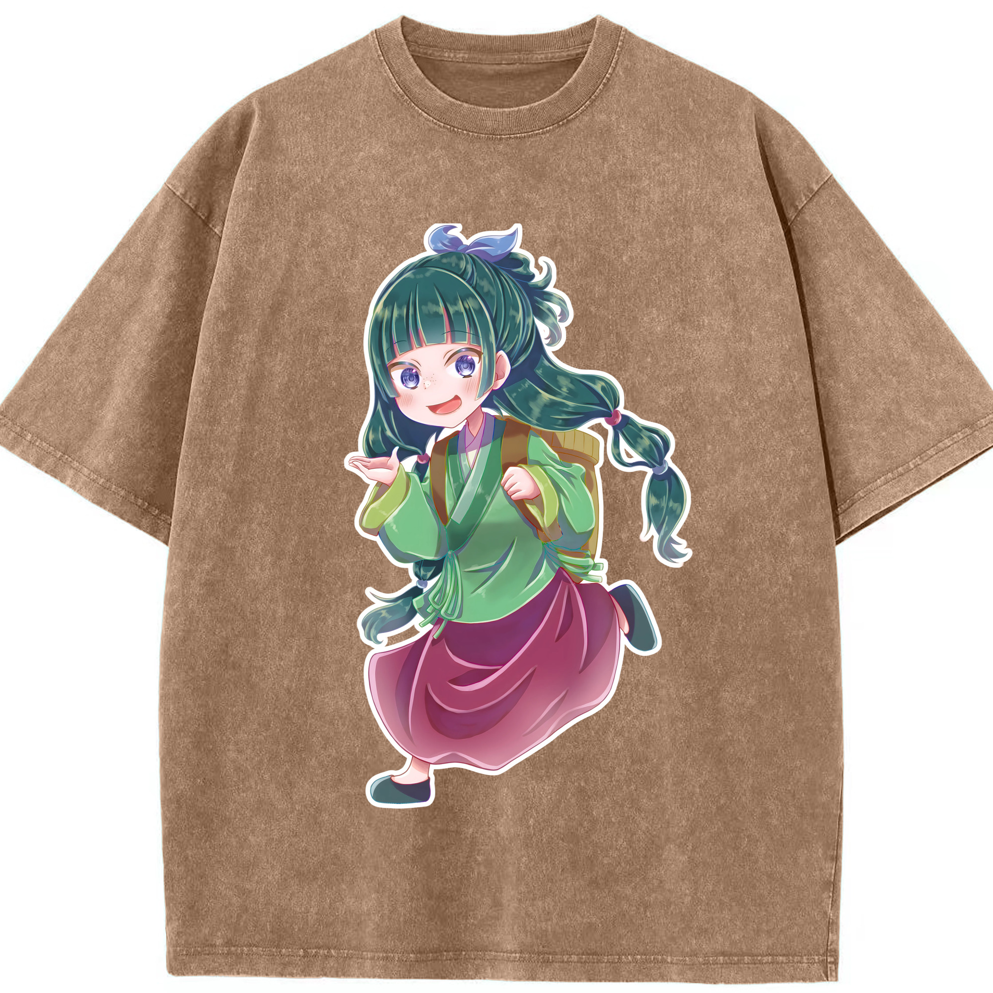 （画像用） 薬屋のひとりごと The Apothecary Diaries 綿100% ヴィンテージ風 半袖Tシャツ（フロントプリント）
