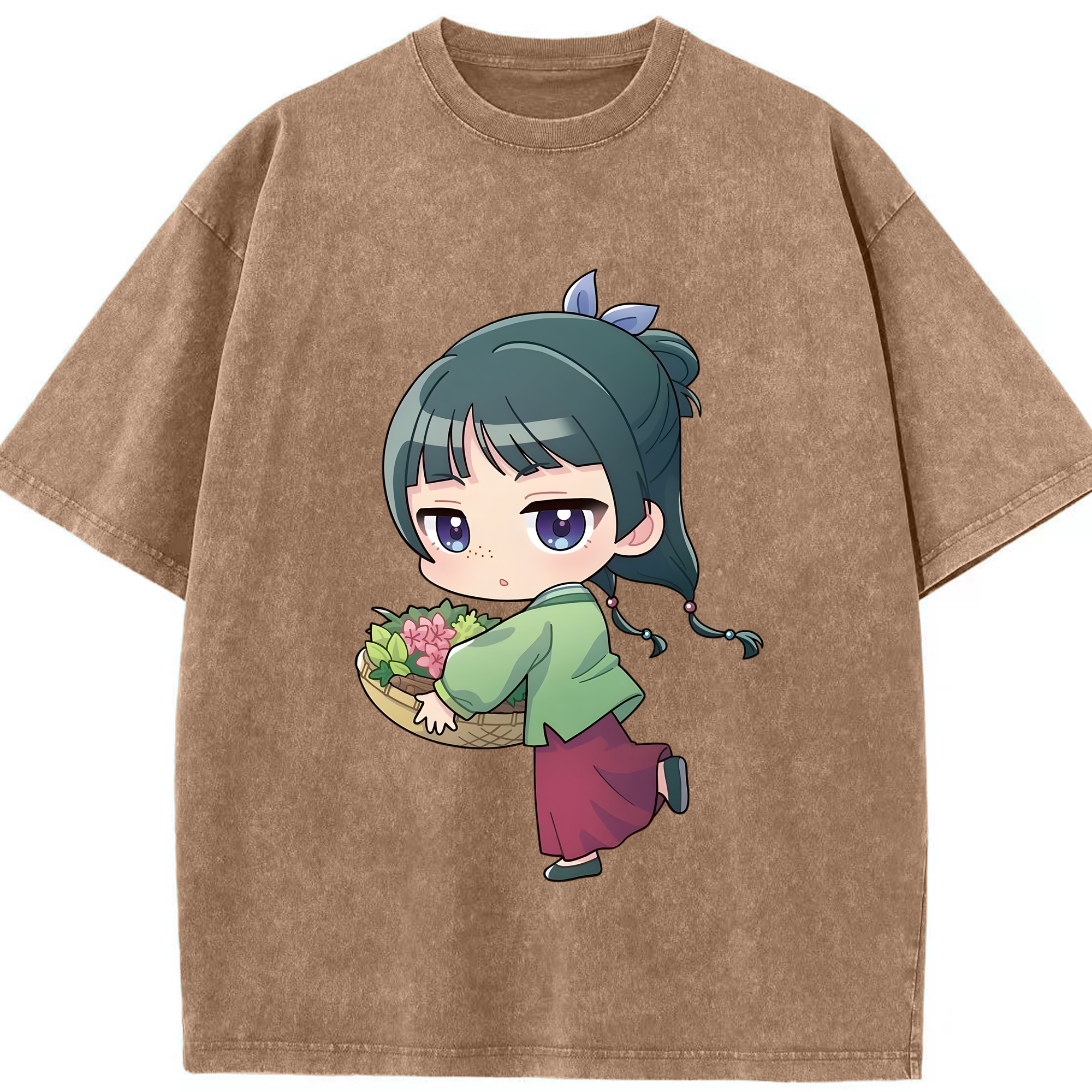 （画像用） 薬屋のひとりごと The Apothecary Diaries 綿100% ヴィンテージ風 半袖Tシャツ（フロントプリント）