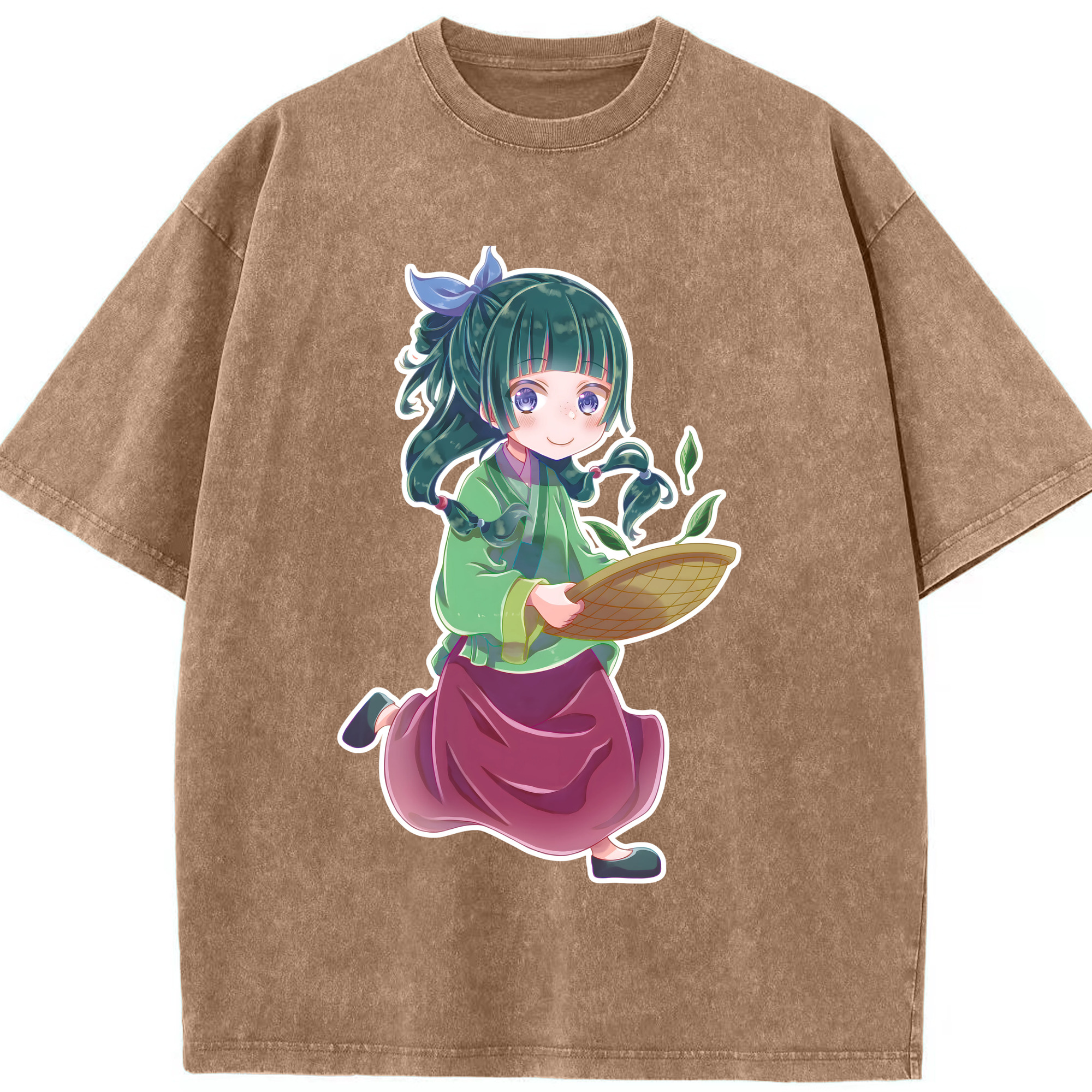 （画像用） 薬屋のひとりごと The Apothecary Diaries 綿100% ヴィンテージ風 半袖Tシャツ（フロントプリント）