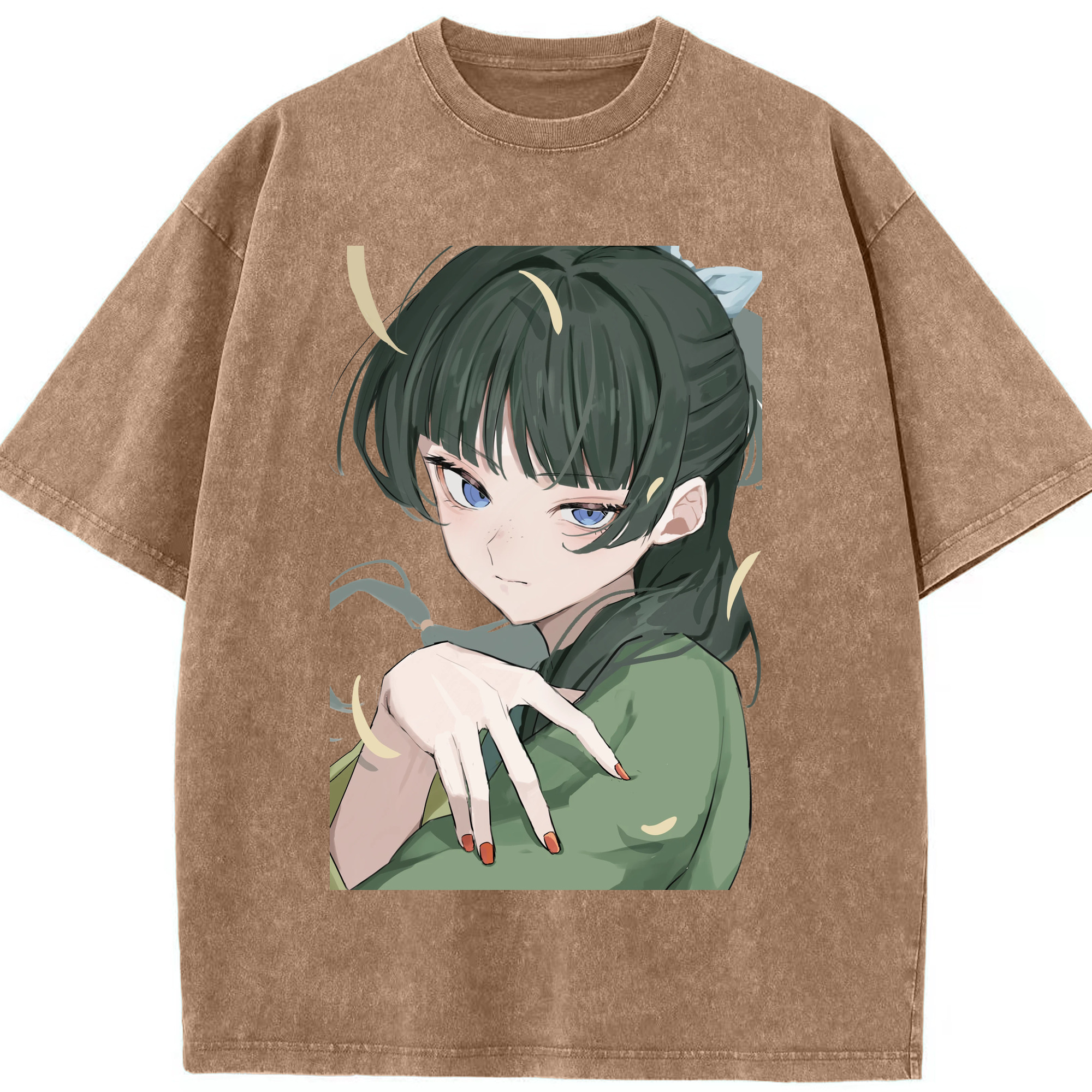 （画像用） 薬屋のひとりごと The Apothecary Diaries 綿100% ヴィンテージ風 半袖Tシャツ（フロントプリント）