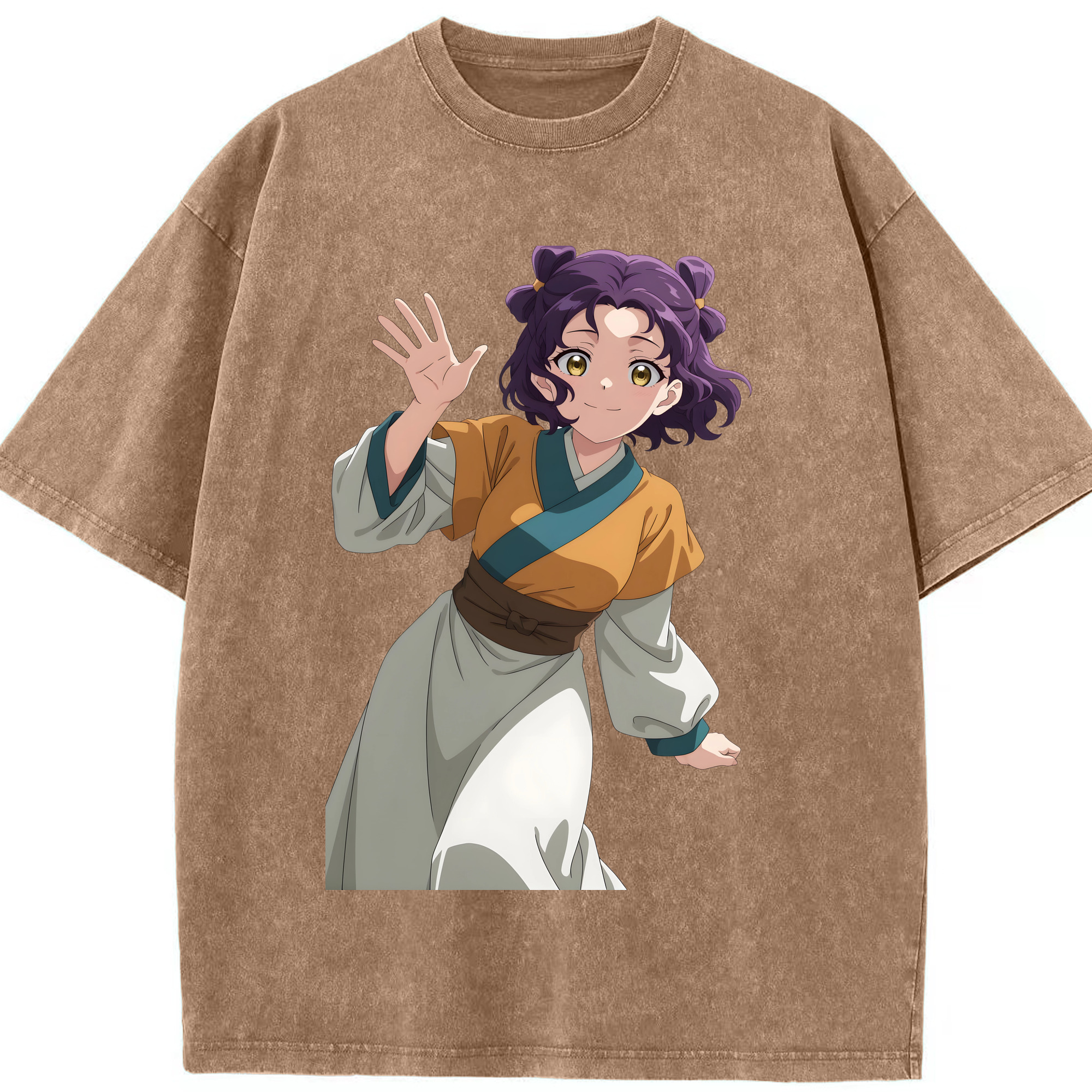 （画像用） 薬屋のひとりごと The Apothecary Diaries 綿100% ヴィンテージ風 半袖Tシャツ（フロントプリント）