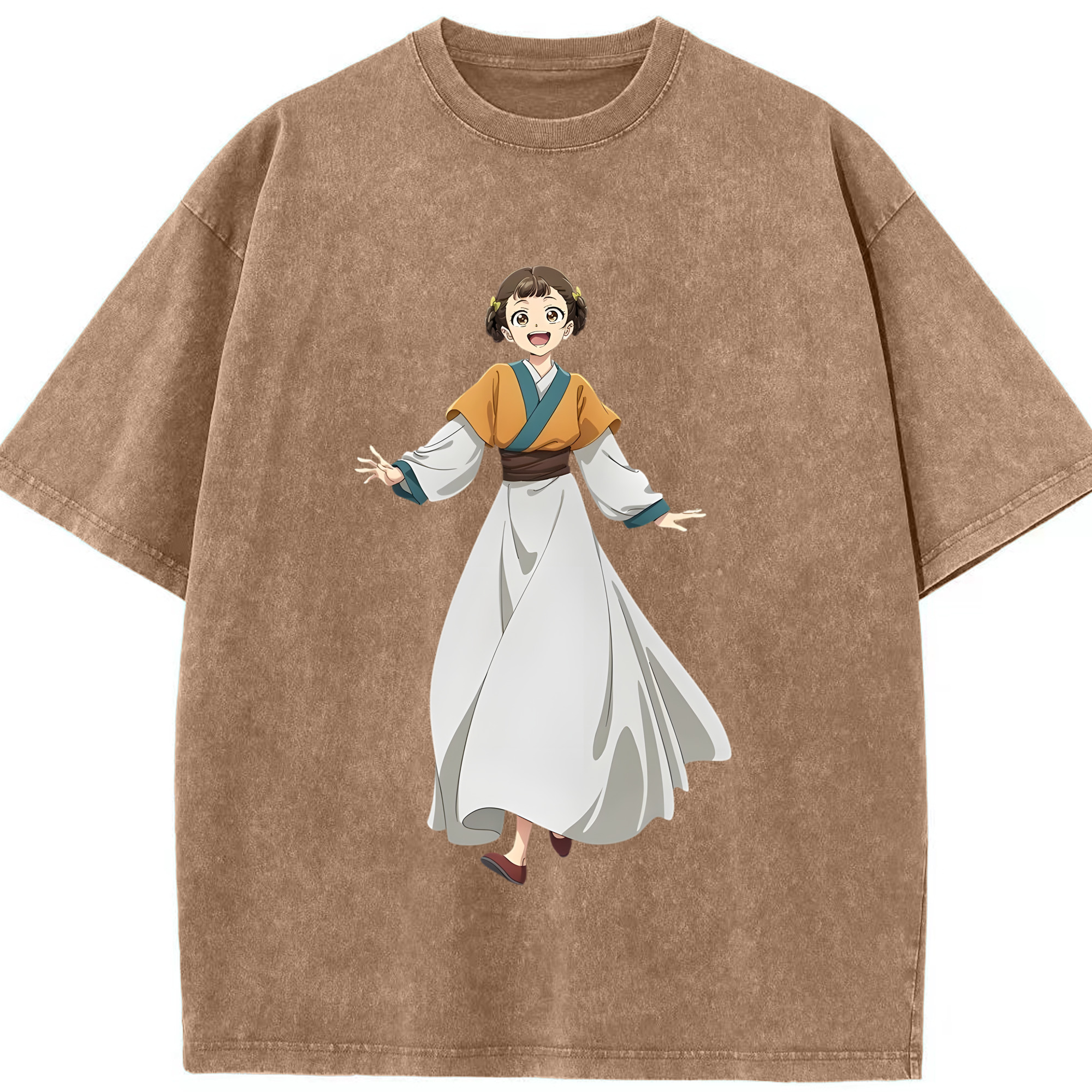 （画像用） 薬屋のひとりごと The Apothecary Diaries 綿100% ヴィンテージ風 半袖Tシャツ（フロントプリント）