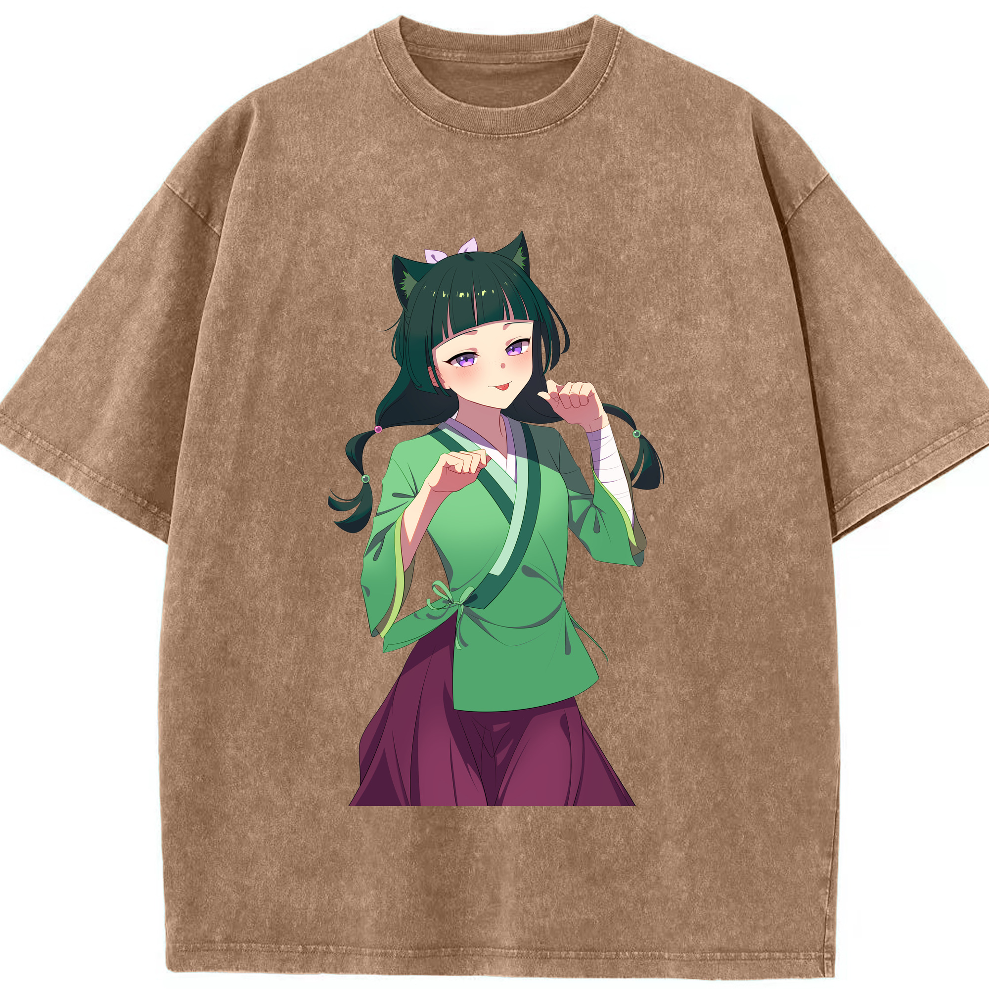 （画像用） 薬屋のひとりごと The Apothecary Diaries 綿100% ヴィンテージ風 半袖Tシャツ（フロントプリント）