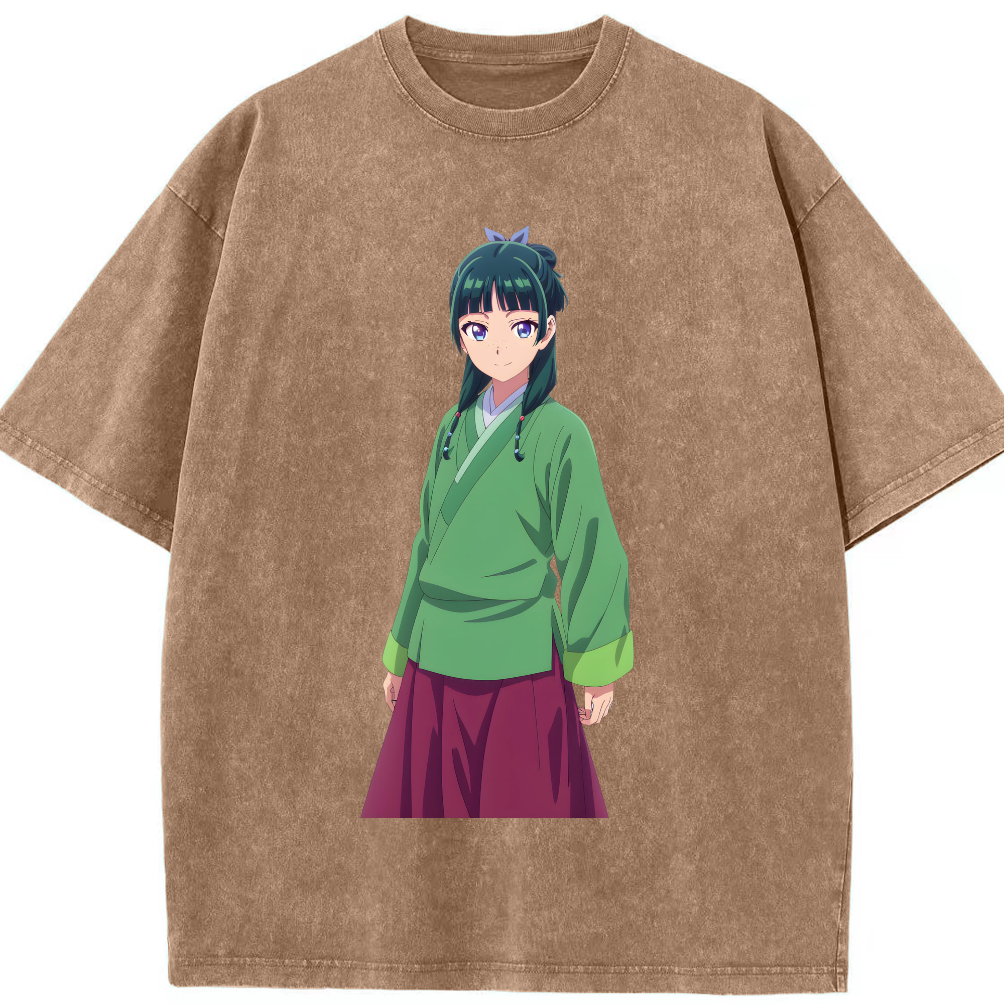 （画像用） 薬屋のひとりごと The Apothecary Diaries 綿100% ヴィンテージ風 半袖Tシャツ（フロントプリント）