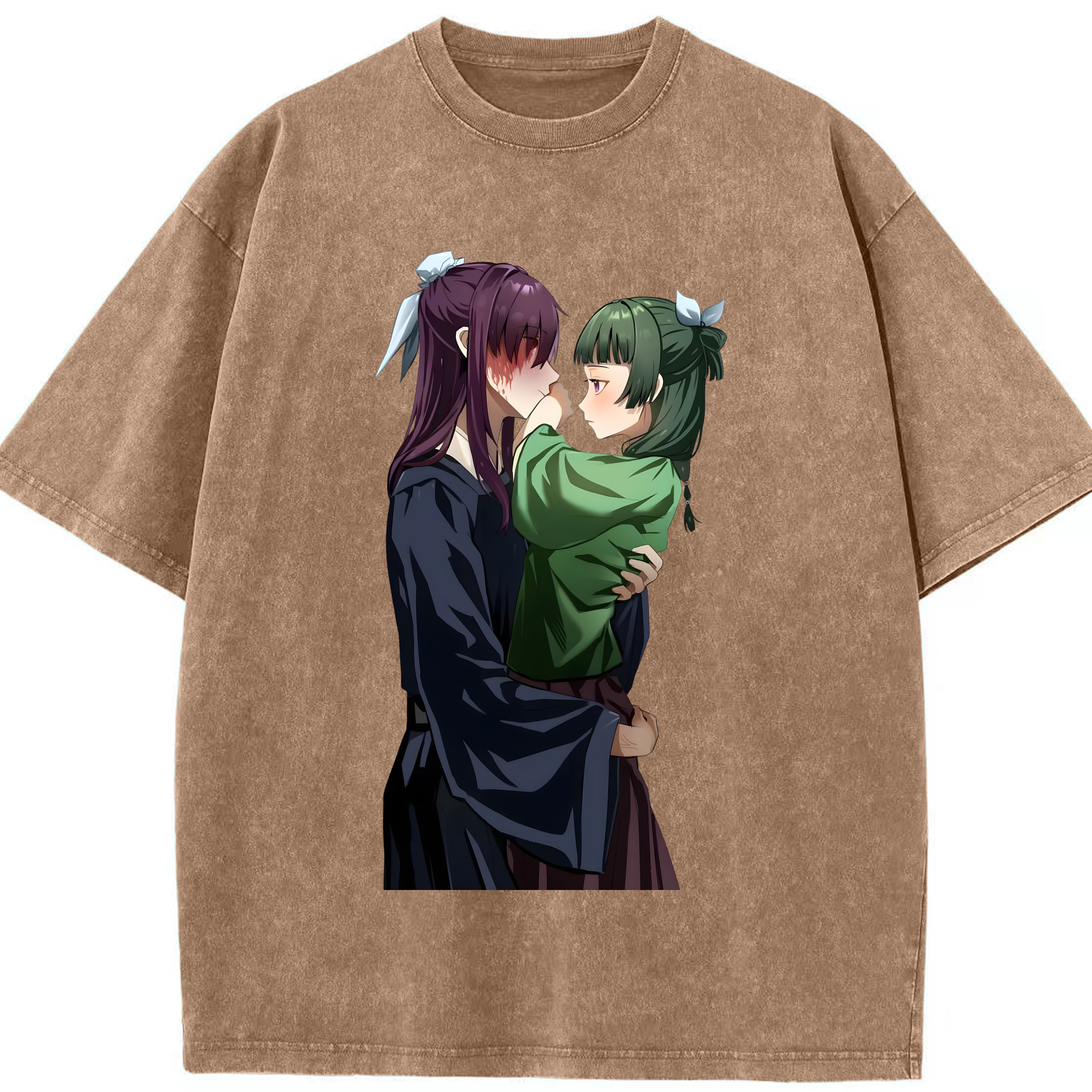 （画像用） 薬屋のひとりごと The Apothecary Diaries 綿100% ヴィンテージ風 半袖Tシャツ（フロントプリント）