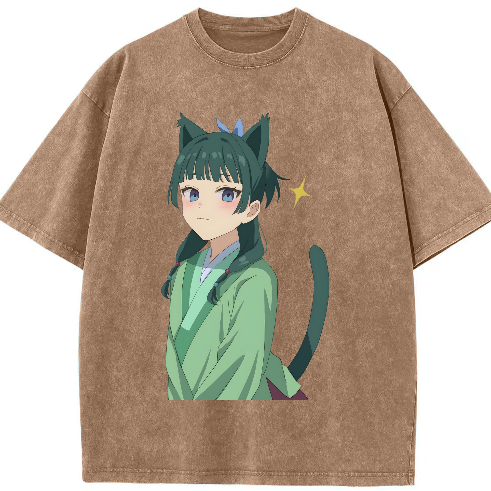 （画像用） 薬屋のひとりごと The Apothecary Diaries 綿100% ヴィンテージ風 半袖Tシャツ（フロントプリント）