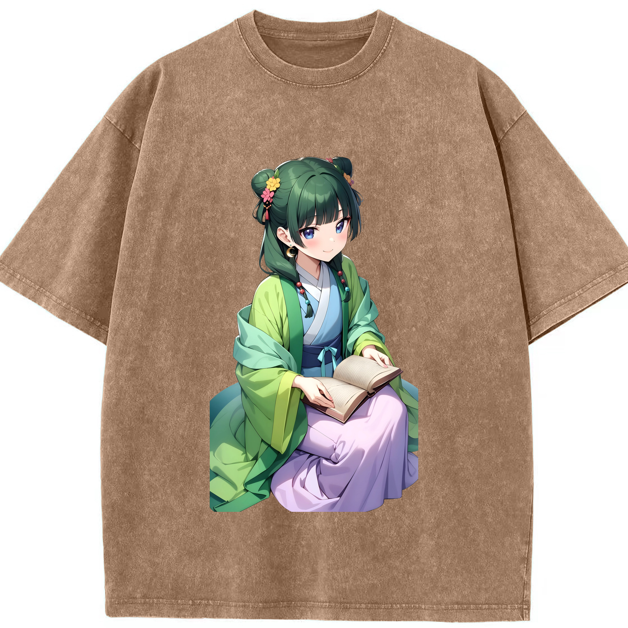 （画像用） 薬屋のひとりごと The Apothecary Diaries 綿100% ヴィンテージ風 半袖Tシャツ（フロントプリント）
