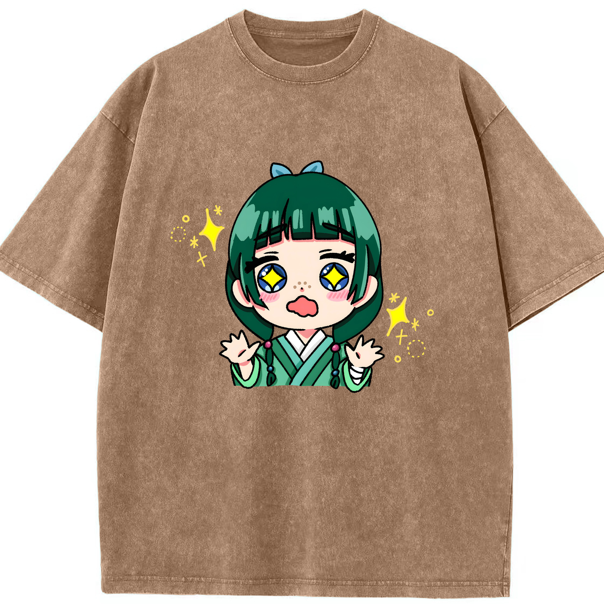 （画像用） 薬屋のひとりごと The Apothecary Diaries 綿100% ヴィンテージ風 半袖Tシャツ（フロントプリント）