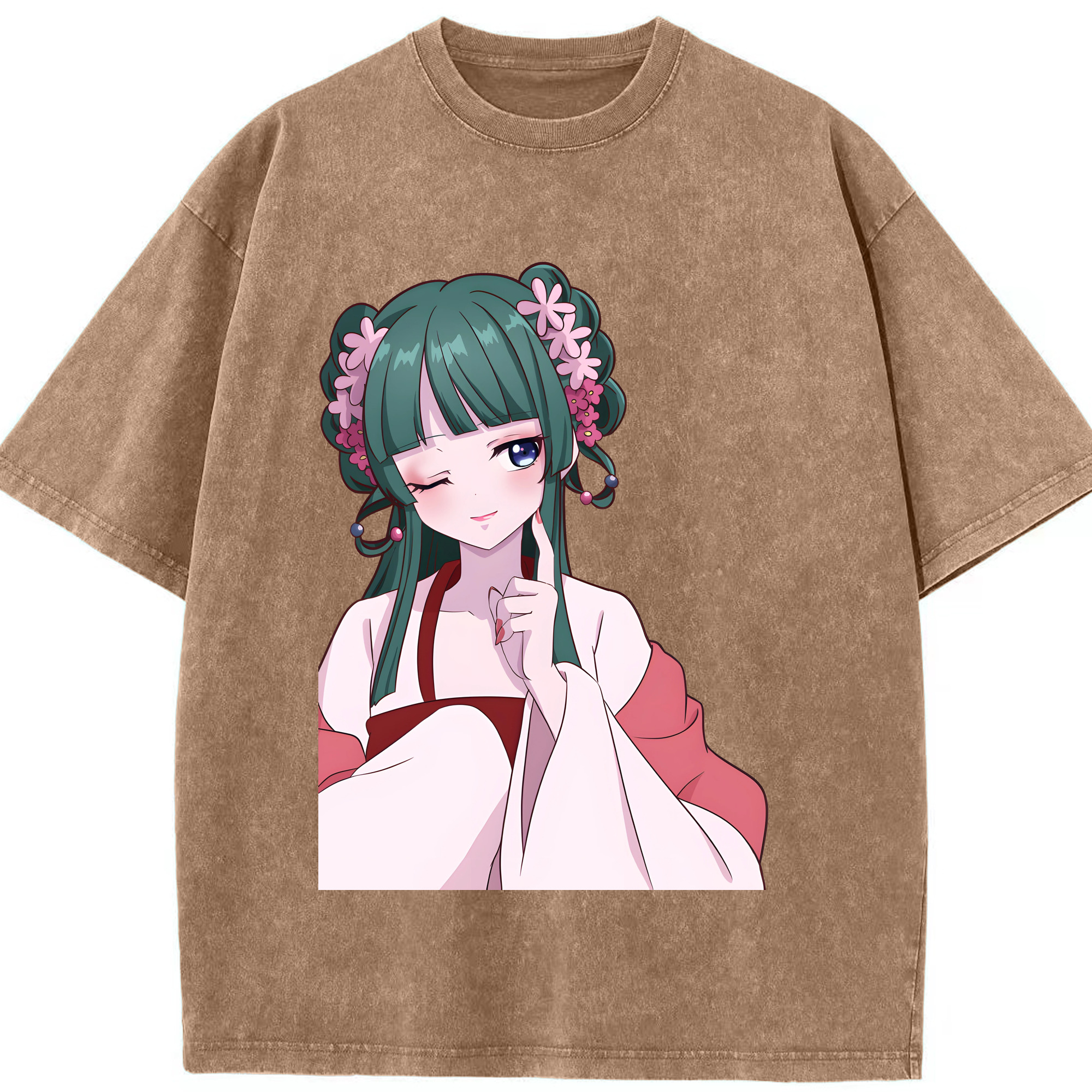 （画像用） 薬屋のひとりごと The Apothecary Diaries 綿100% ヴィンテージ風 半袖Tシャツ（フロントプリント）