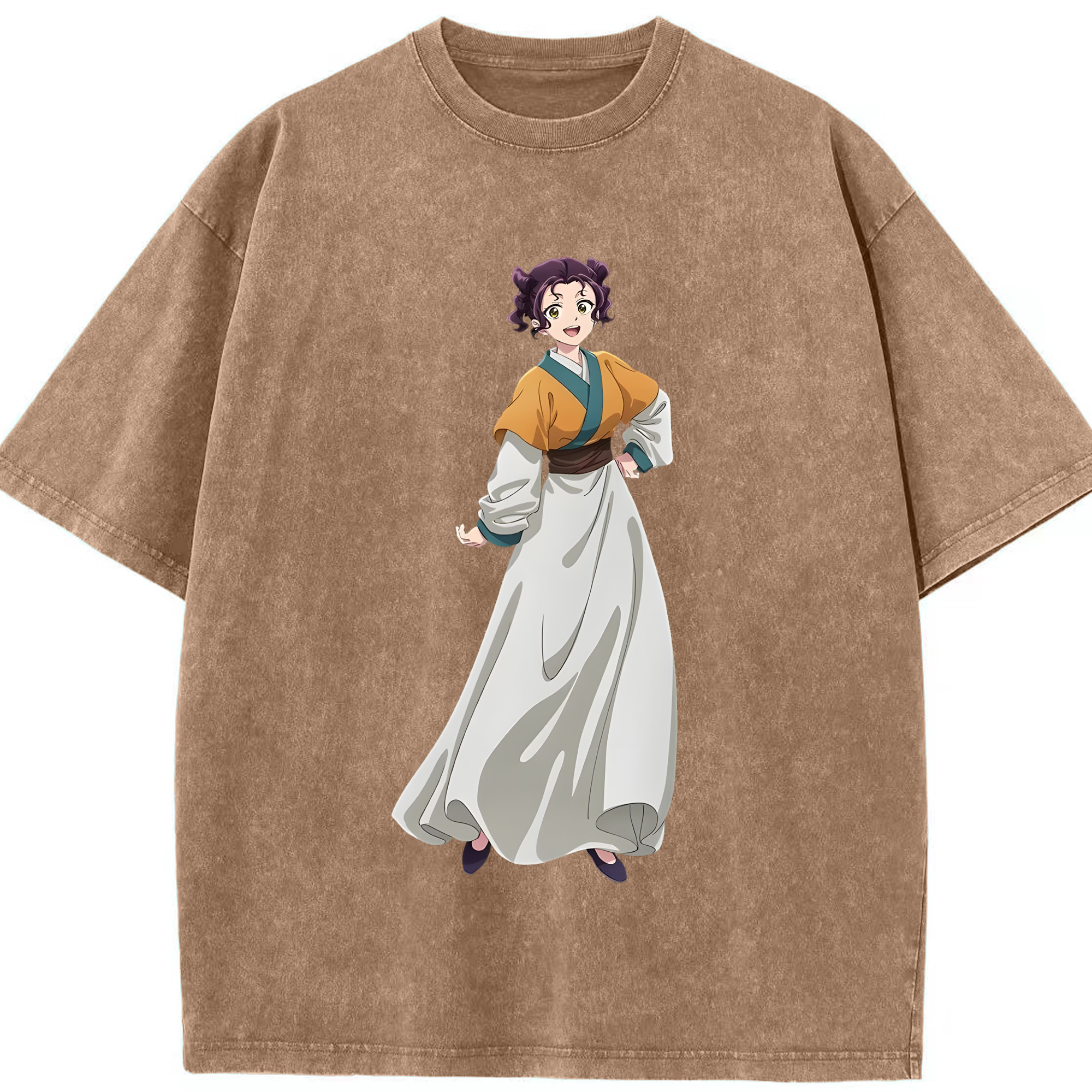 （画像用） 薬屋のひとりごと The Apothecary Diaries 綿100% ヴィンテージ風 半袖Tシャツ（フロントプリント）