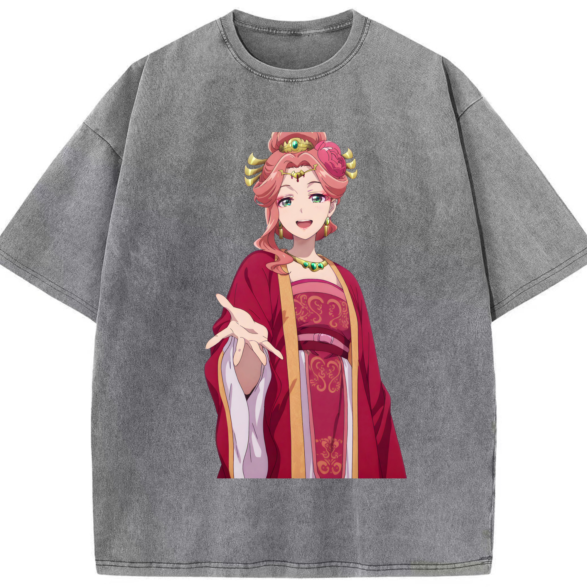 （画像用） 薬屋のひとりごと The Apothecary Diaries 綿100% ヴィンテージ風 半袖Tシャツ（フロントプリント）
