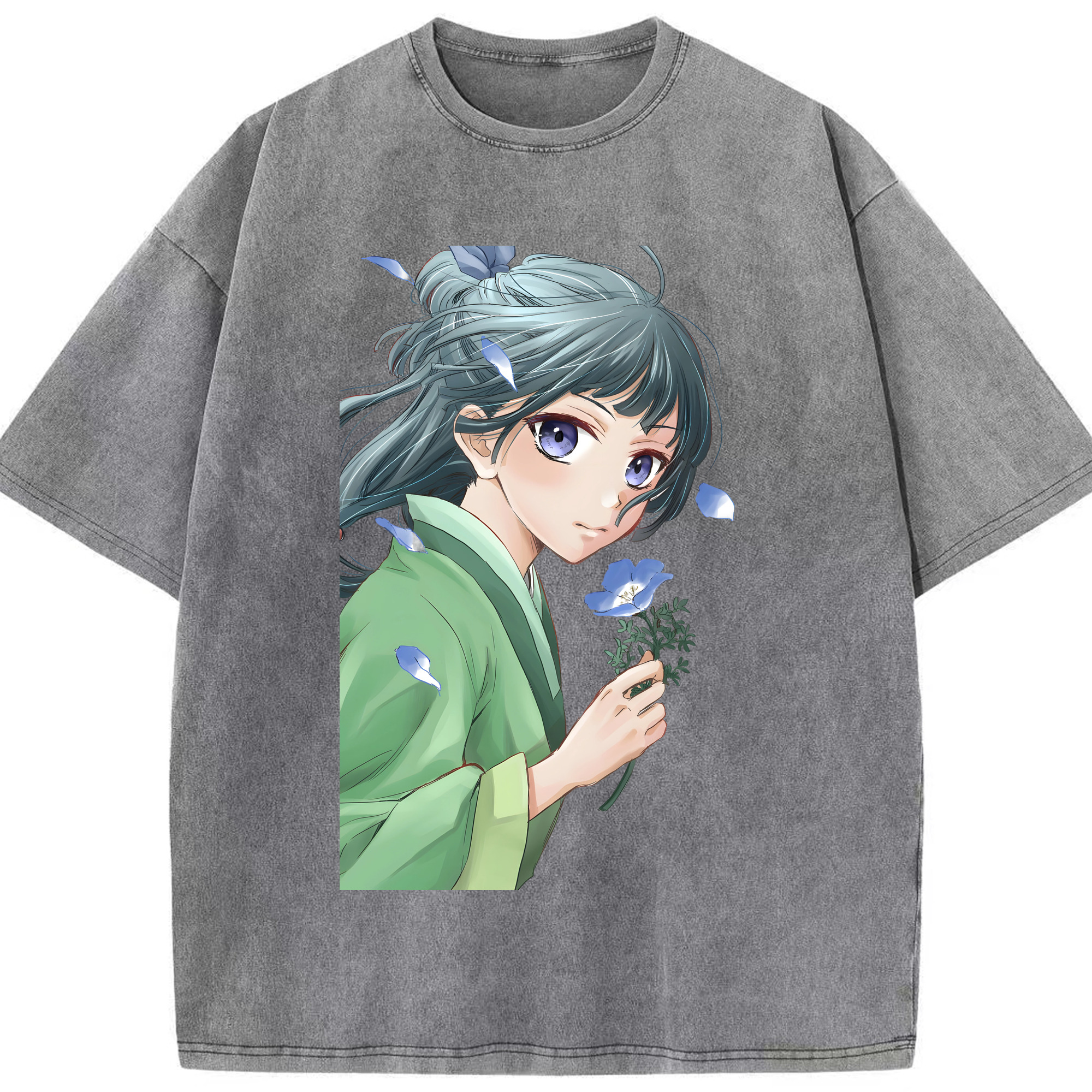 （画像用） 薬屋のひとりごと The Apothecary Diaries 綿100% ヴィンテージ風 半袖Tシャツ（フロントプリント）