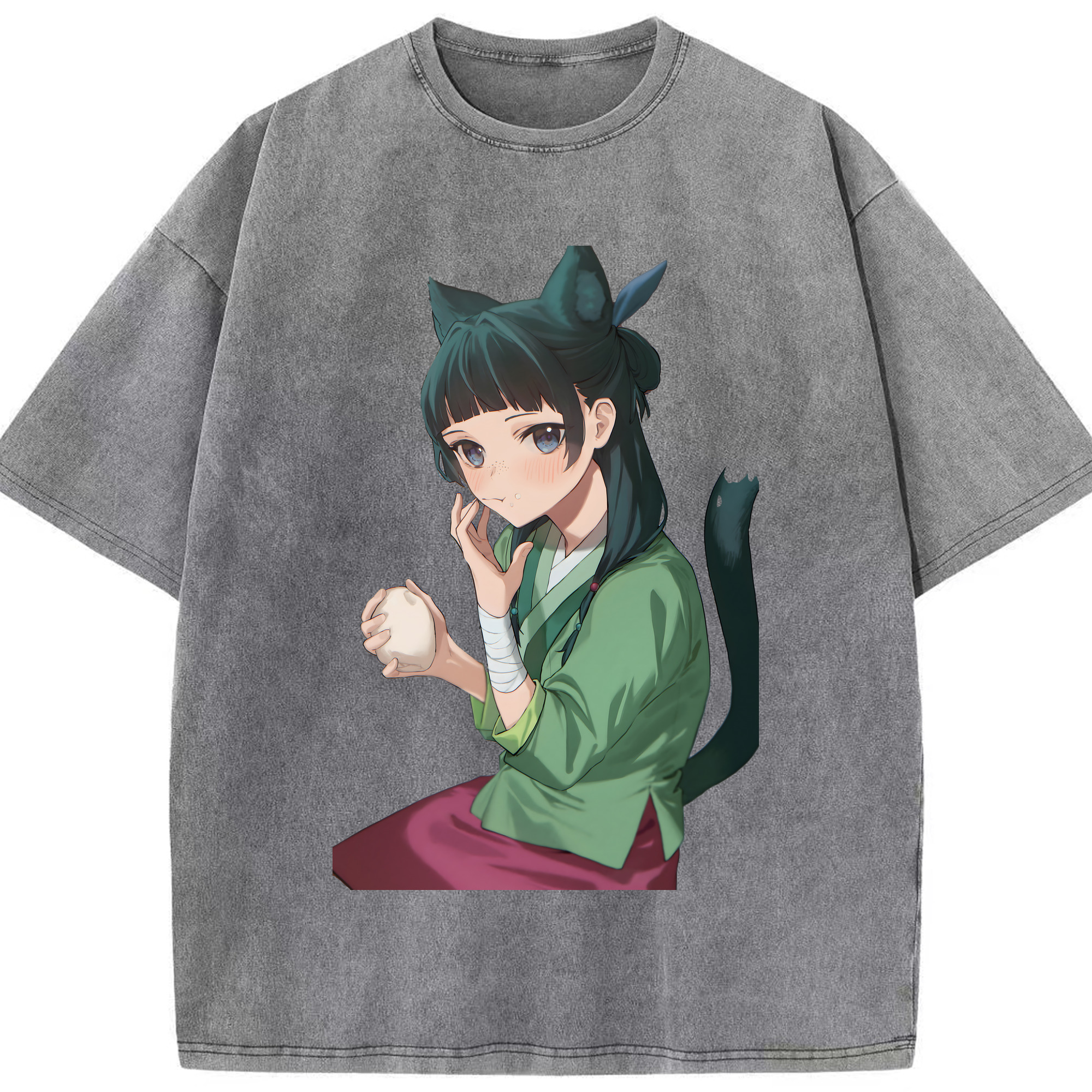 （画像用） 薬屋のひとりごと The Apothecary Diaries 綿100% ヴィンテージ風 半袖Tシャツ（フロントプリント）