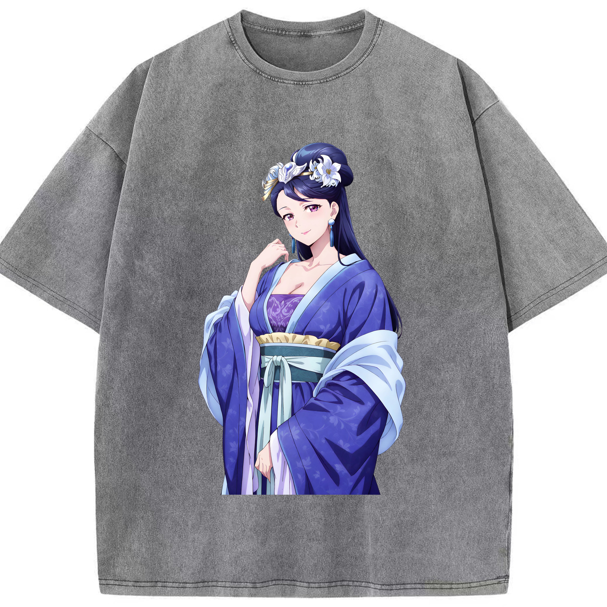 （画像用） 薬屋のひとりごと The Apothecary Diaries 綿100% ヴィンテージ風 半袖Tシャツ（フロントプリント）