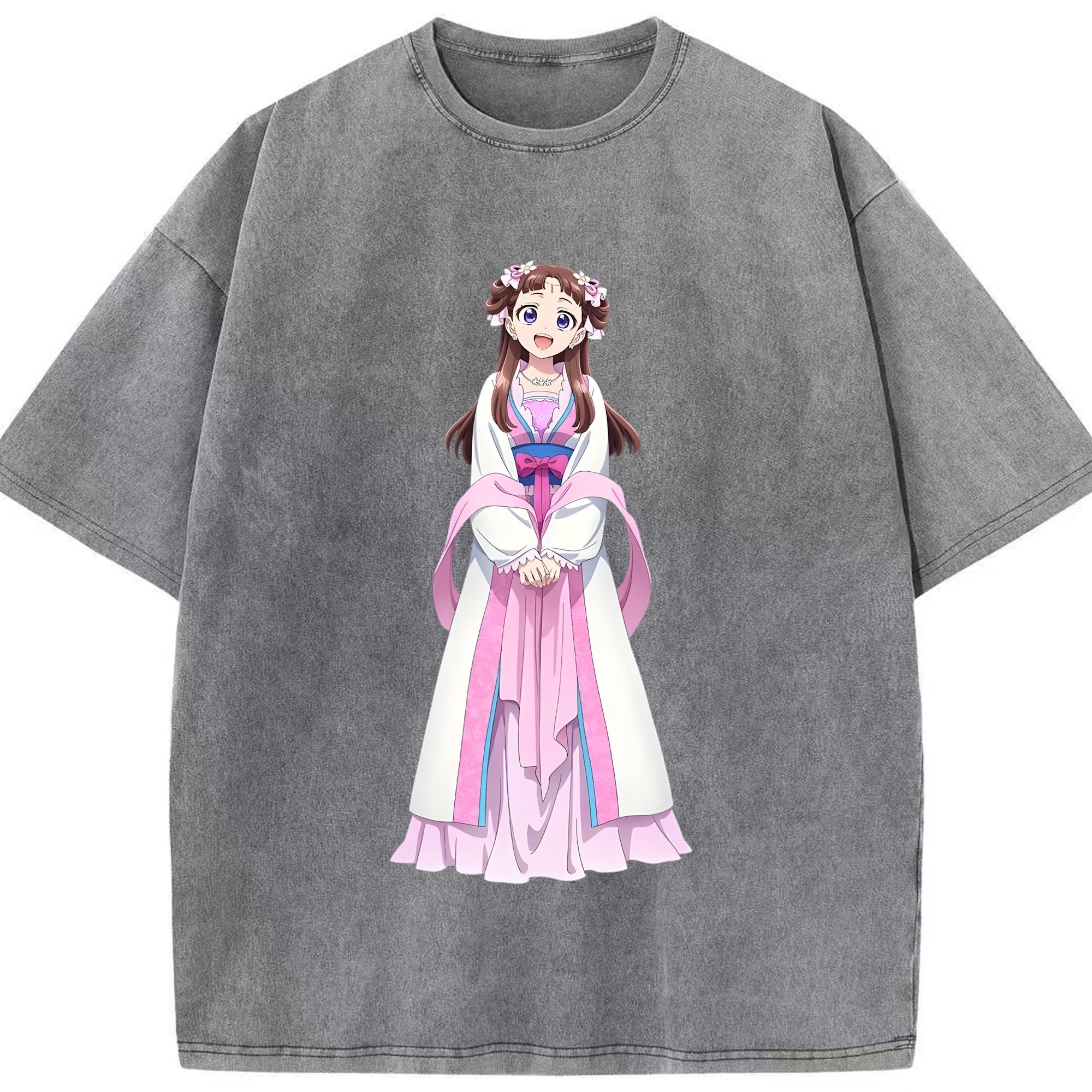 （画像用） 薬屋のひとりごと The Apothecary Diaries 綿100% ヴィンテージ風 半袖Tシャツ（フロントプリント）