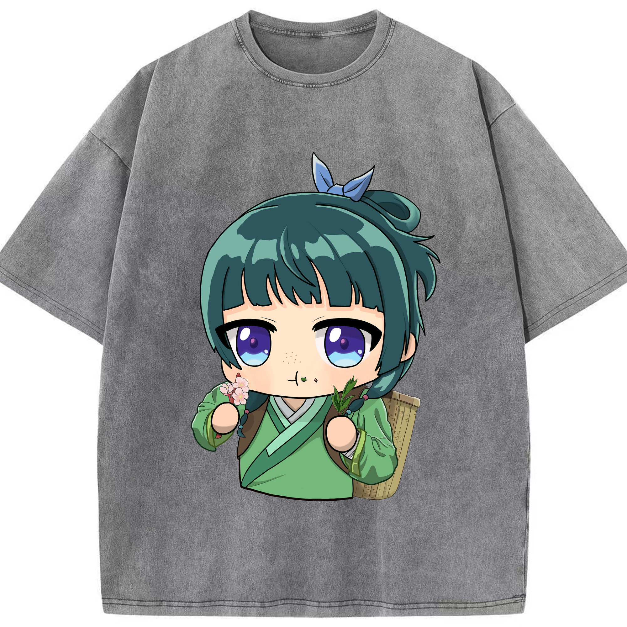 （画像用） 薬屋のひとりごと The Apothecary Diaries 綿100% ヴィンテージ風 半袖Tシャツ（フロントプリント）