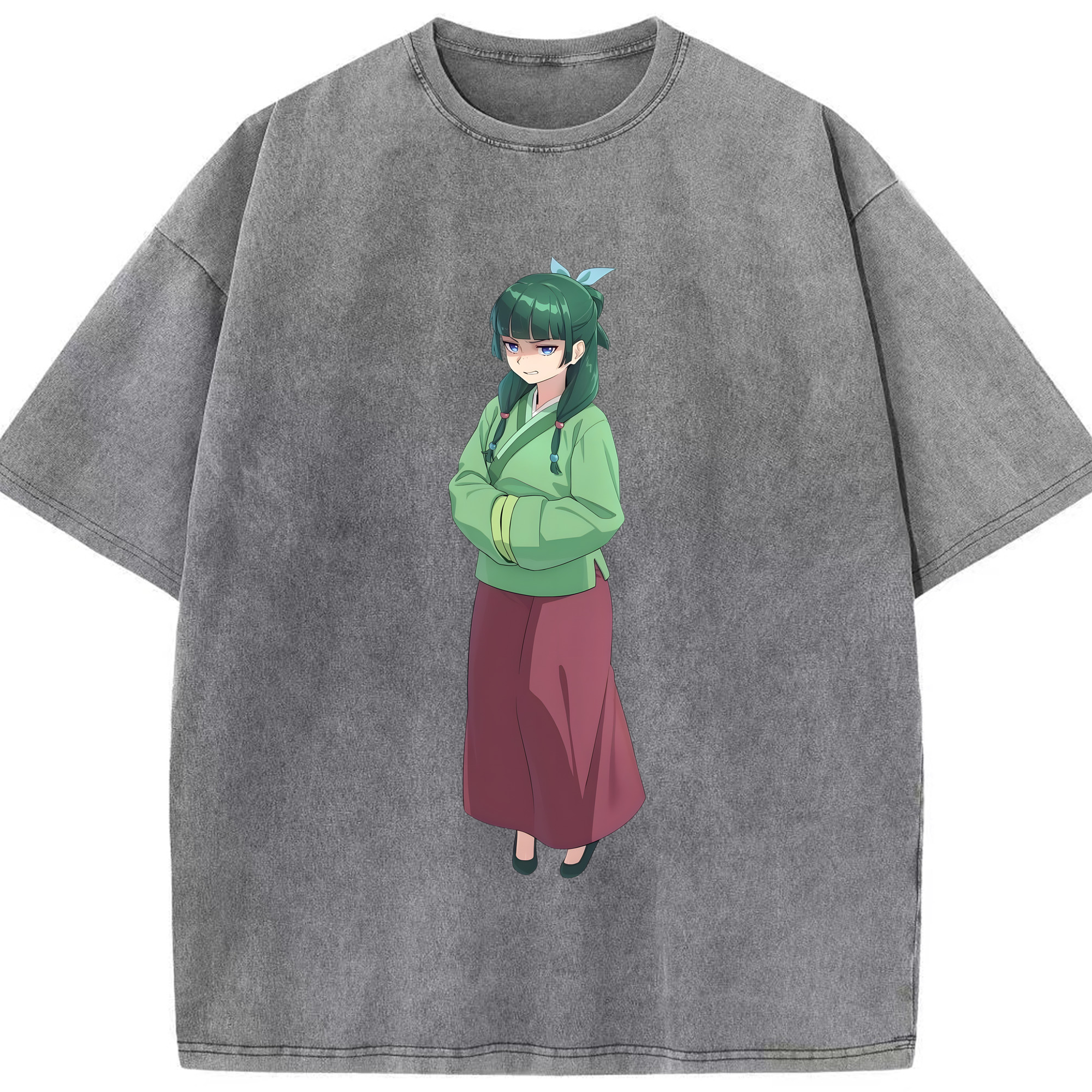 （画像用） 薬屋のひとりごと The Apothecary Diaries 綿100% ヴィンテージ風 半袖Tシャツ（フロントプリント）