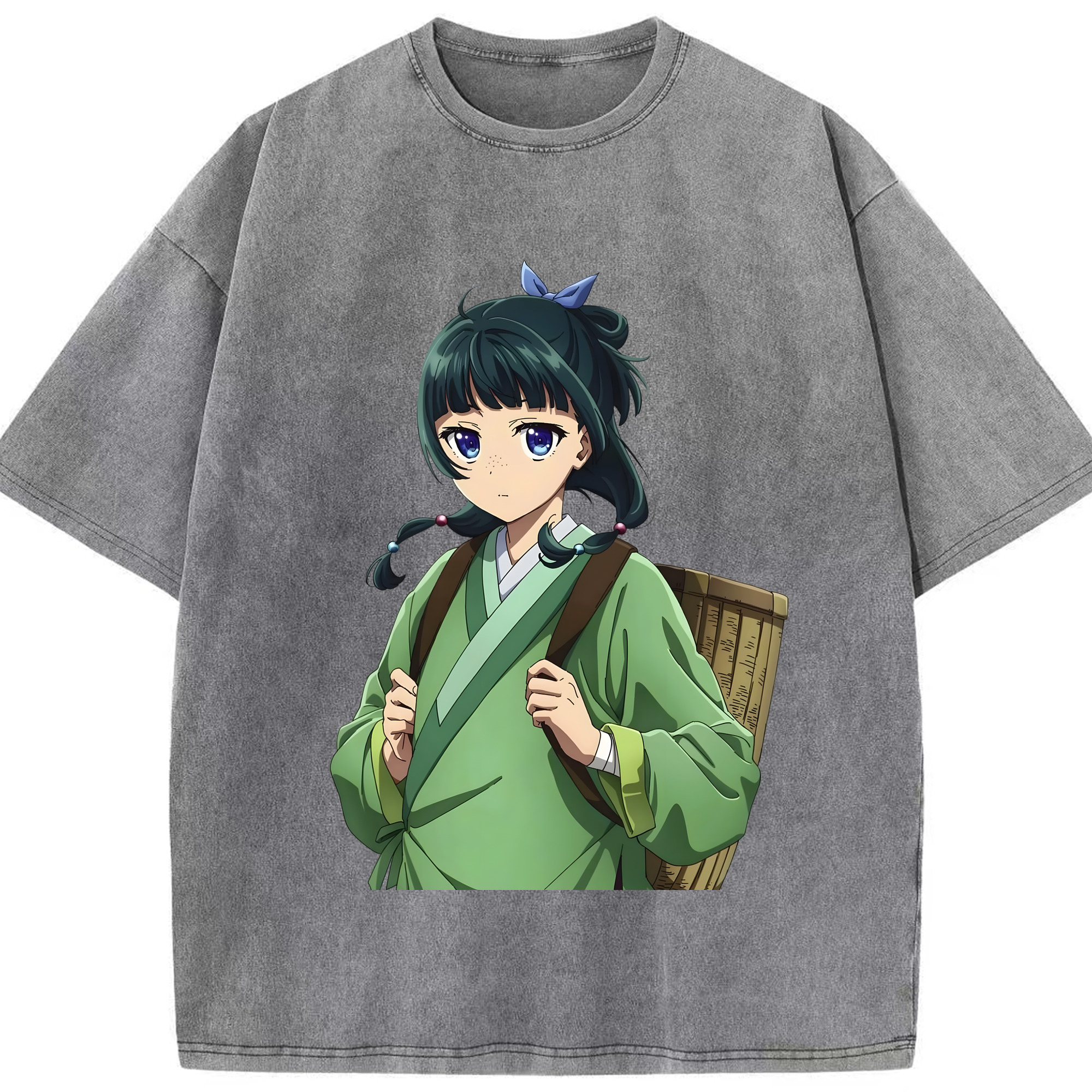 （画像用） 薬屋のひとりごと The Apothecary Diaries 綿100% ヴィンテージ風 半袖Tシャツ（フロントプリント）
