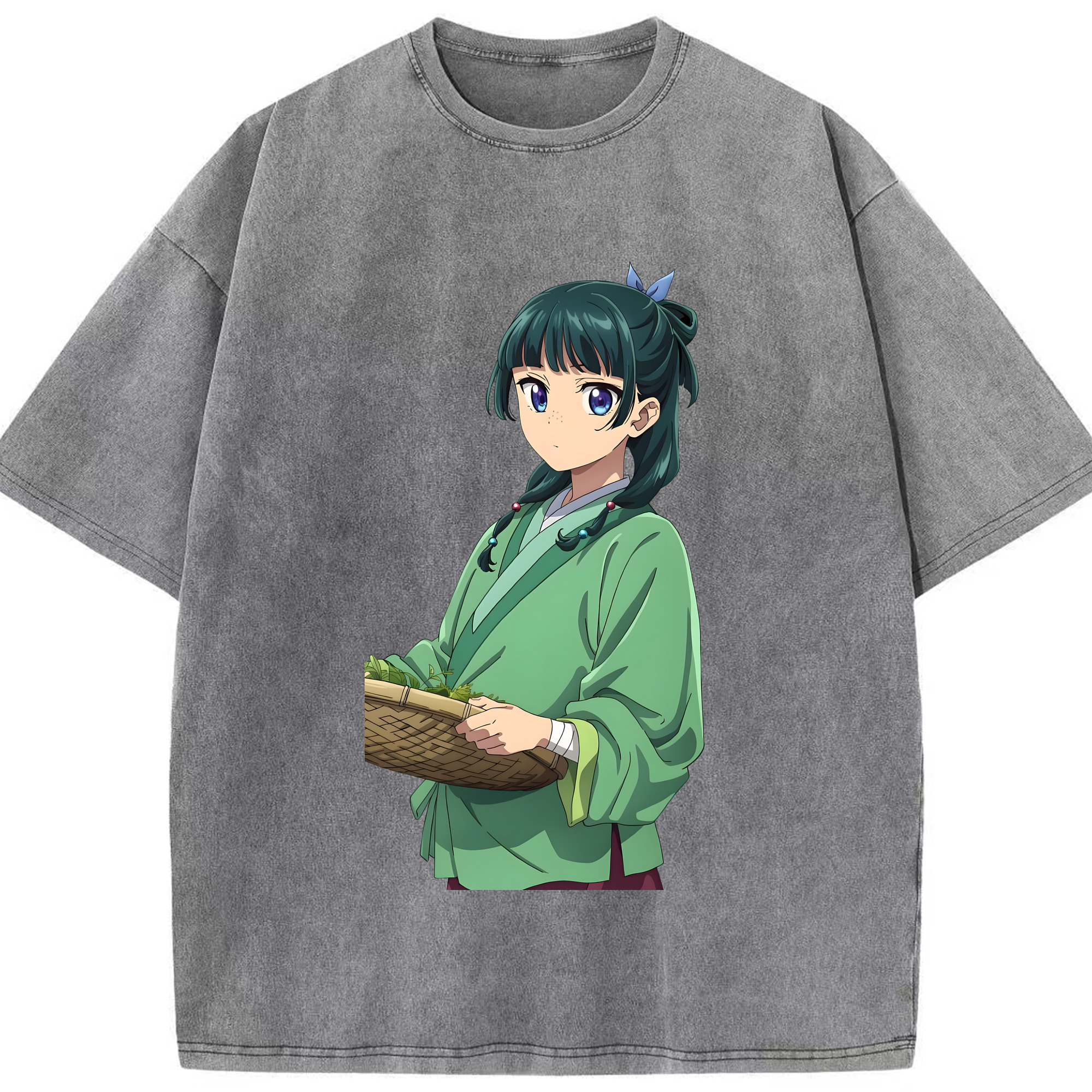 （画像用） 薬屋のひとりごと The Apothecary Diaries 綿100% ヴィンテージ風 半袖Tシャツ（フロントプリント）