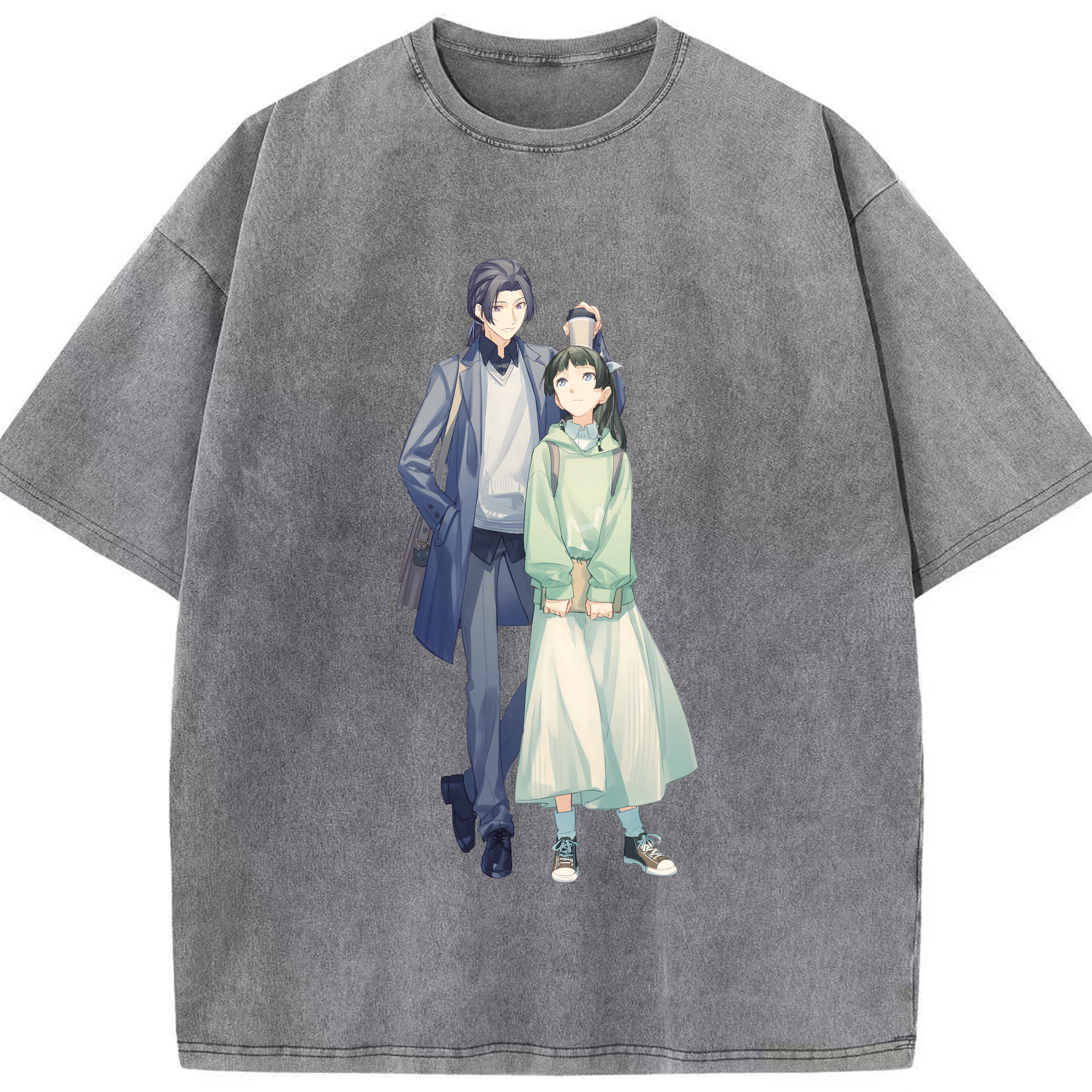 （画像用） 薬屋のひとりごと The Apothecary Diaries 綿100% ヴィンテージ風 半袖Tシャツ（フロントプリント）