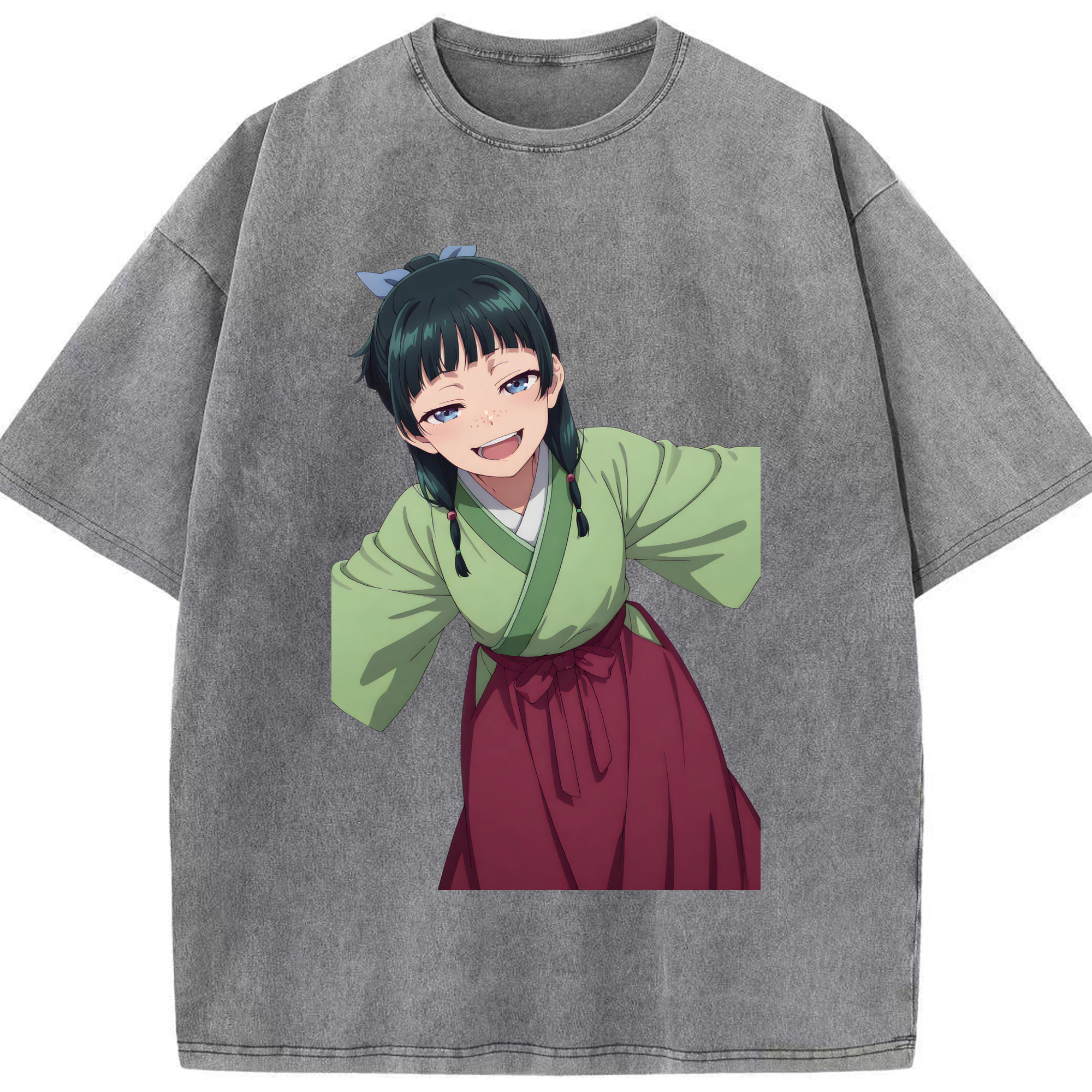 （画像用） 薬屋のひとりごと The Apothecary Diaries 綿100% ヴィンテージ風 半袖Tシャツ（フロントプリント）