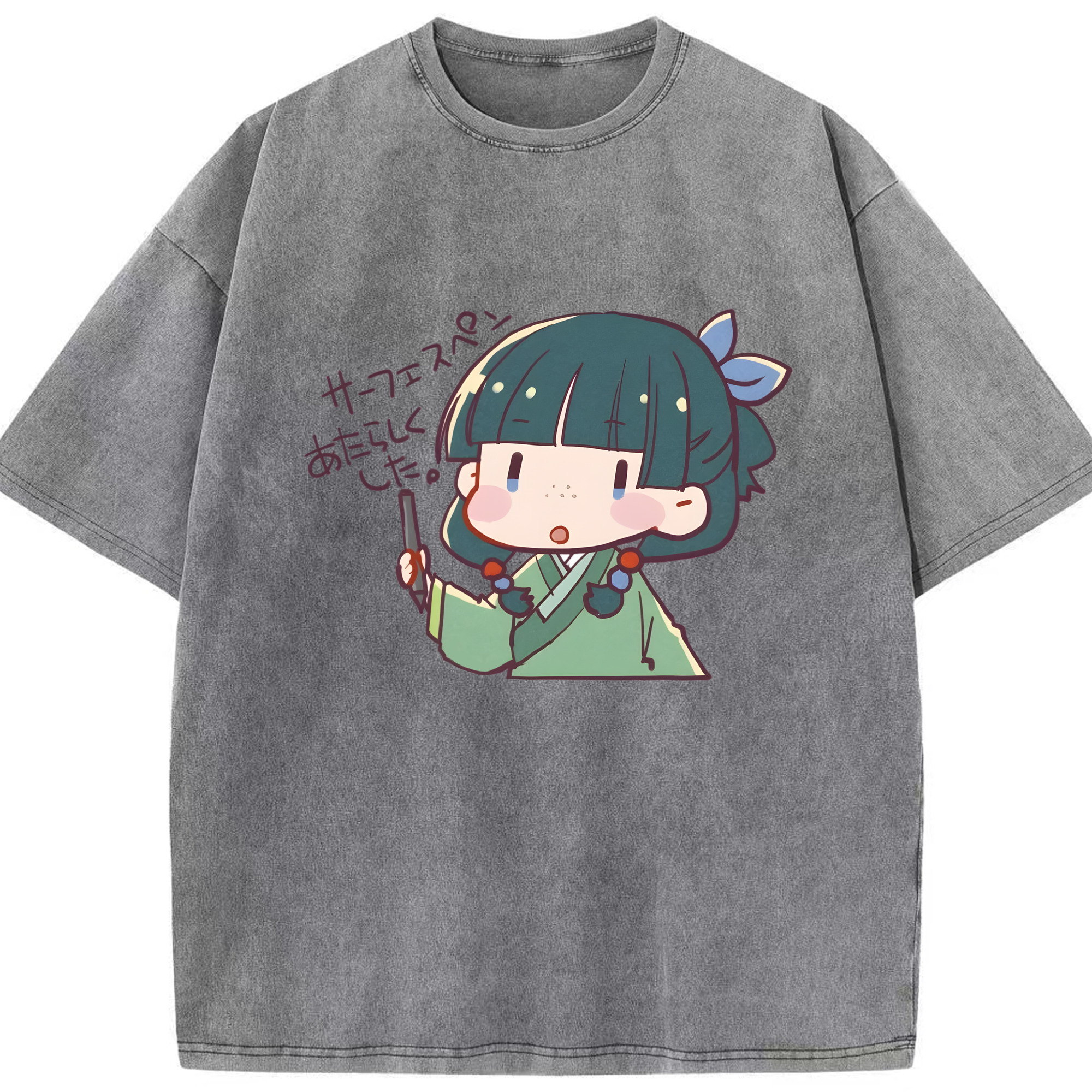 （画像用） 薬屋のひとりごと The Apothecary Diaries 綿100% ヴィンテージ風 半袖Tシャツ（フロントプリント）