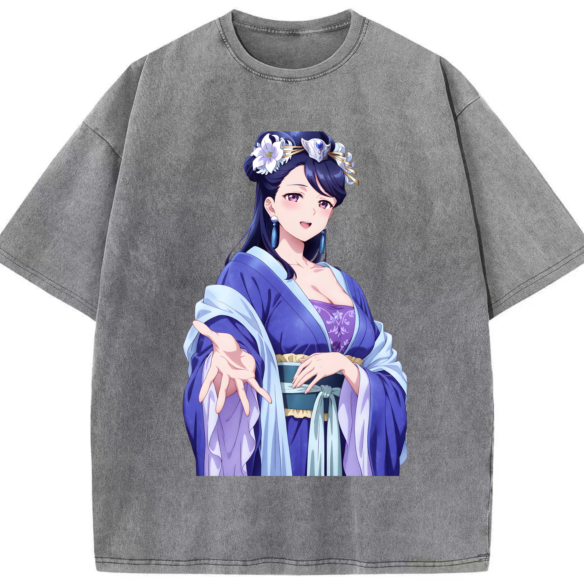 （画像用） 薬屋のひとりごと The Apothecary Diaries 綿100% ヴィンテージ風 半袖Tシャツ（フロントプリント）