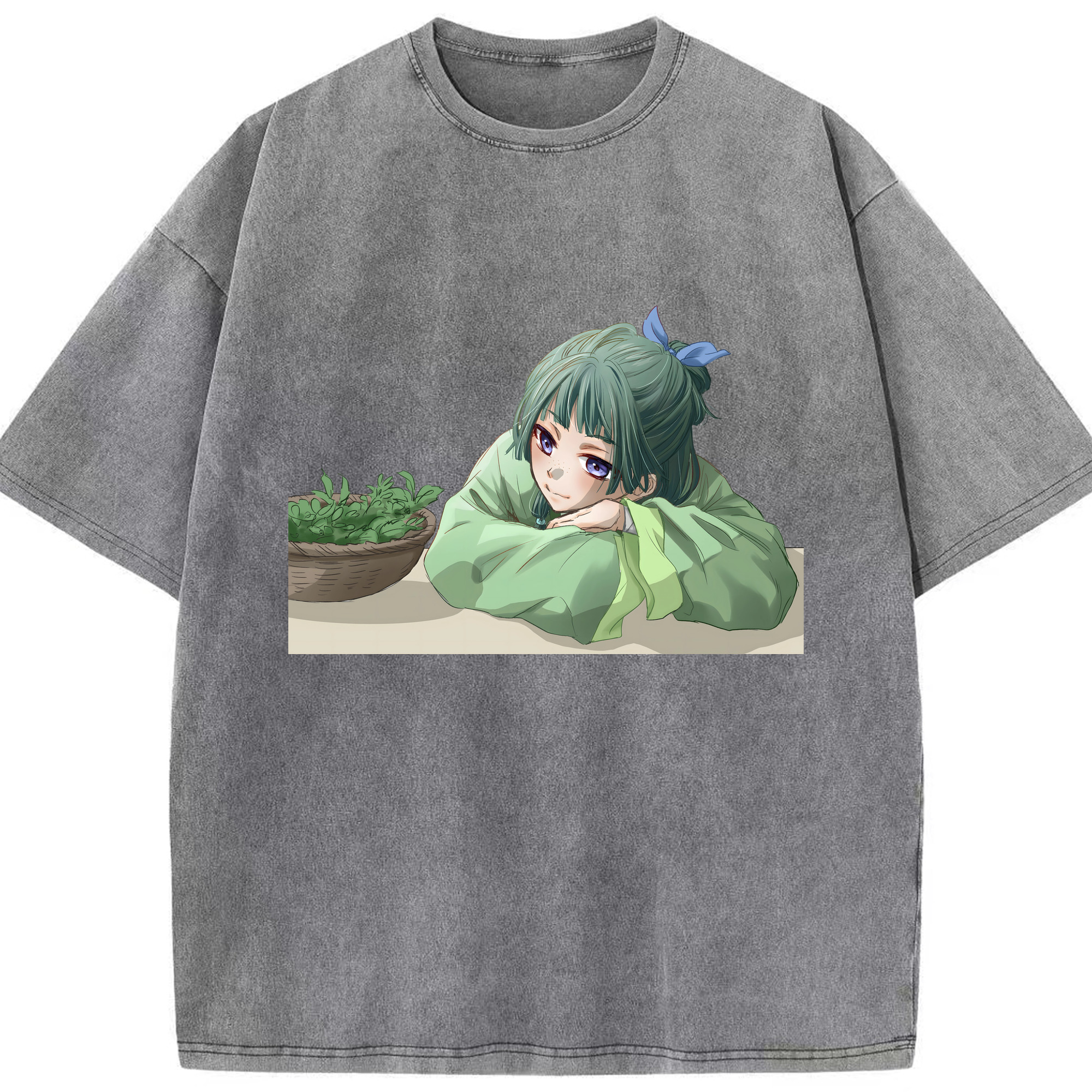 （画像用） 薬屋のひとりごと The Apothecary Diaries 綿100% ヴィンテージ風 半袖Tシャツ（フロントプリント）